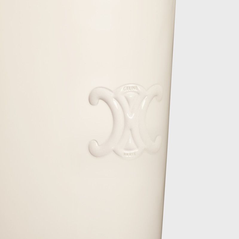 Celine o1bcso1str1225 360454582C Triomphe Hi Boots in White Cotton Size US 8 / IT 38 - 5 Thumbnail