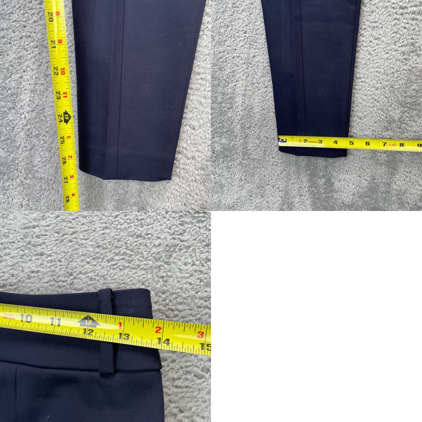 Ann Taylor Ann Taylor Loft Pants Womens 0 Blue Marisa Skinny Leg Cotton Stretch Dress Pants Size 25" / US 0 / IT 36 - 8 Thumbnail