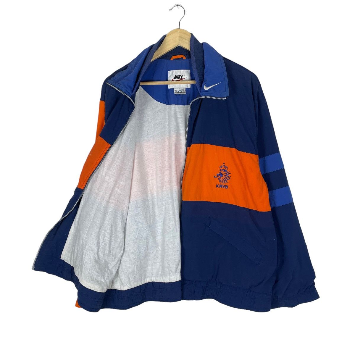 Nike 🌟90s NIKE NETHERLANDS EURO LIGHT ZIPPER JACKET Size US L / EU 52-54 / 3 - 7 Thumbnail