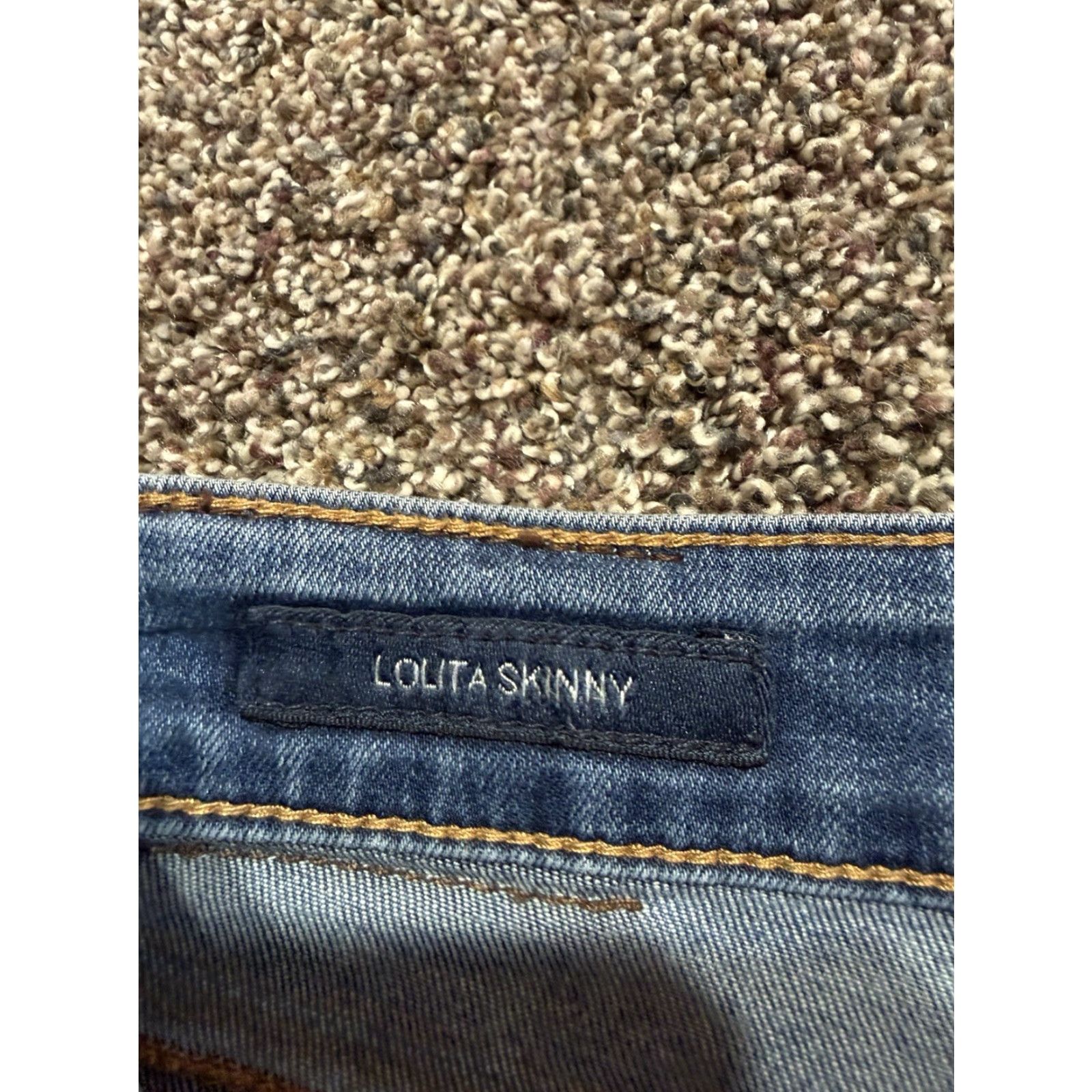 Lucky Brand Lucky Brand Lolita Skinny Jeans Women Size 8 Blue Denim Stretch 5-Pocket Inseam 31"} Size 30" / US 8 / IT 44 - 4 Thumbnail