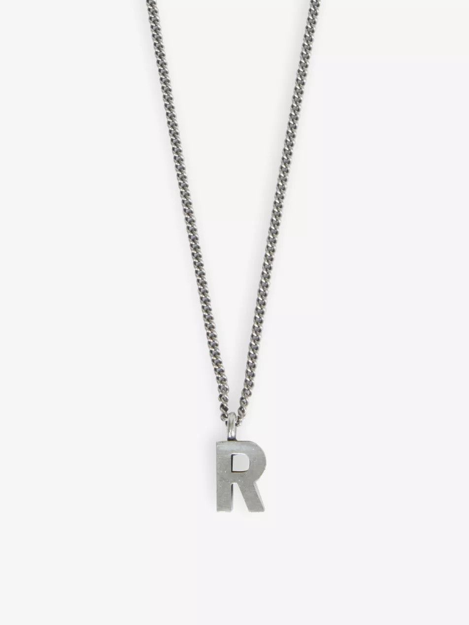 Raf Simons 💚 Raf Simons Redux Silver Necklace With R Pendant NEW Size ONE SIZE - 2 Thumbnail