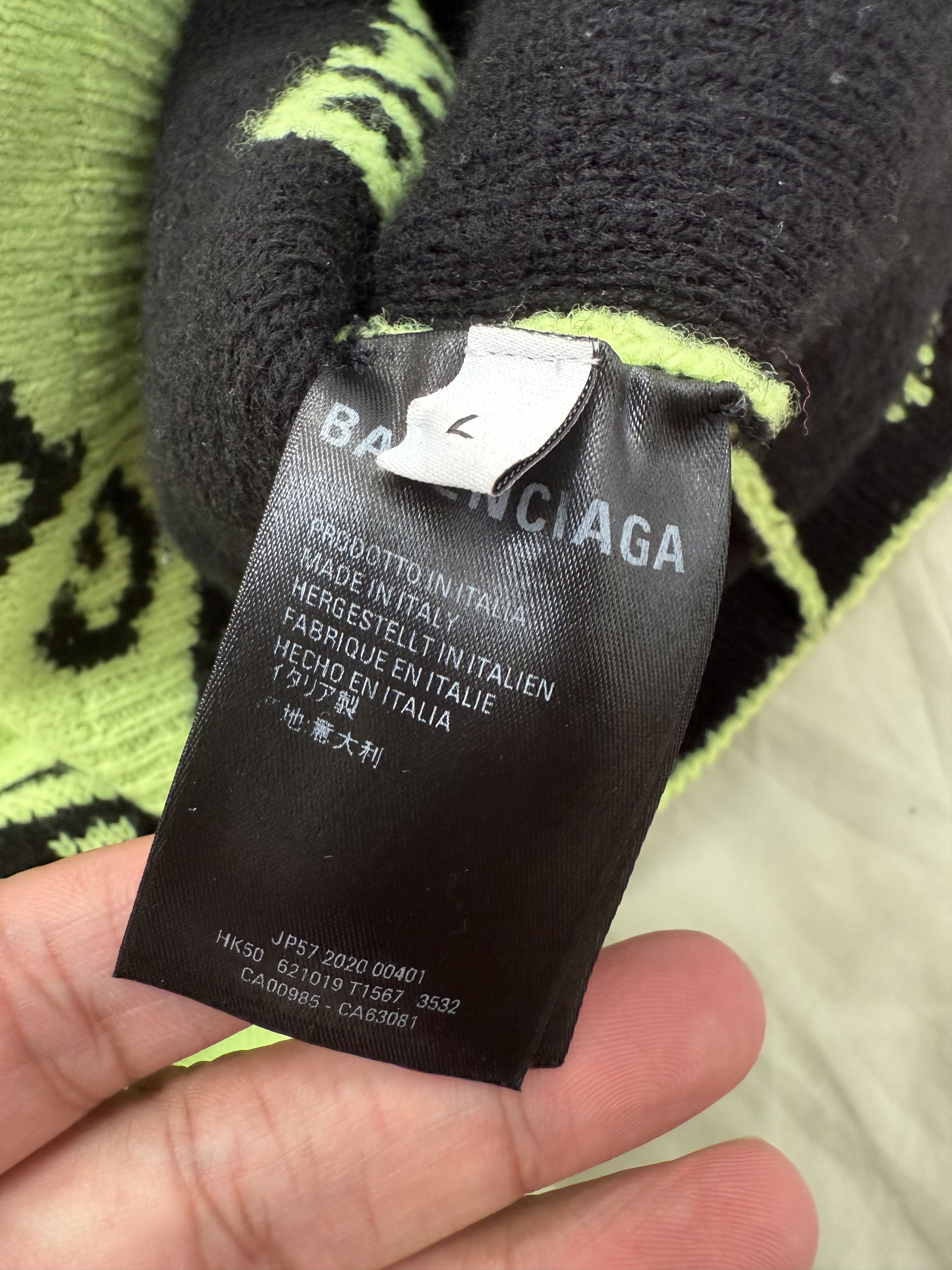 Balenciaga Logo Intarsia Sweater Size L / US 10 / IT 46 - 4 Thumbnail