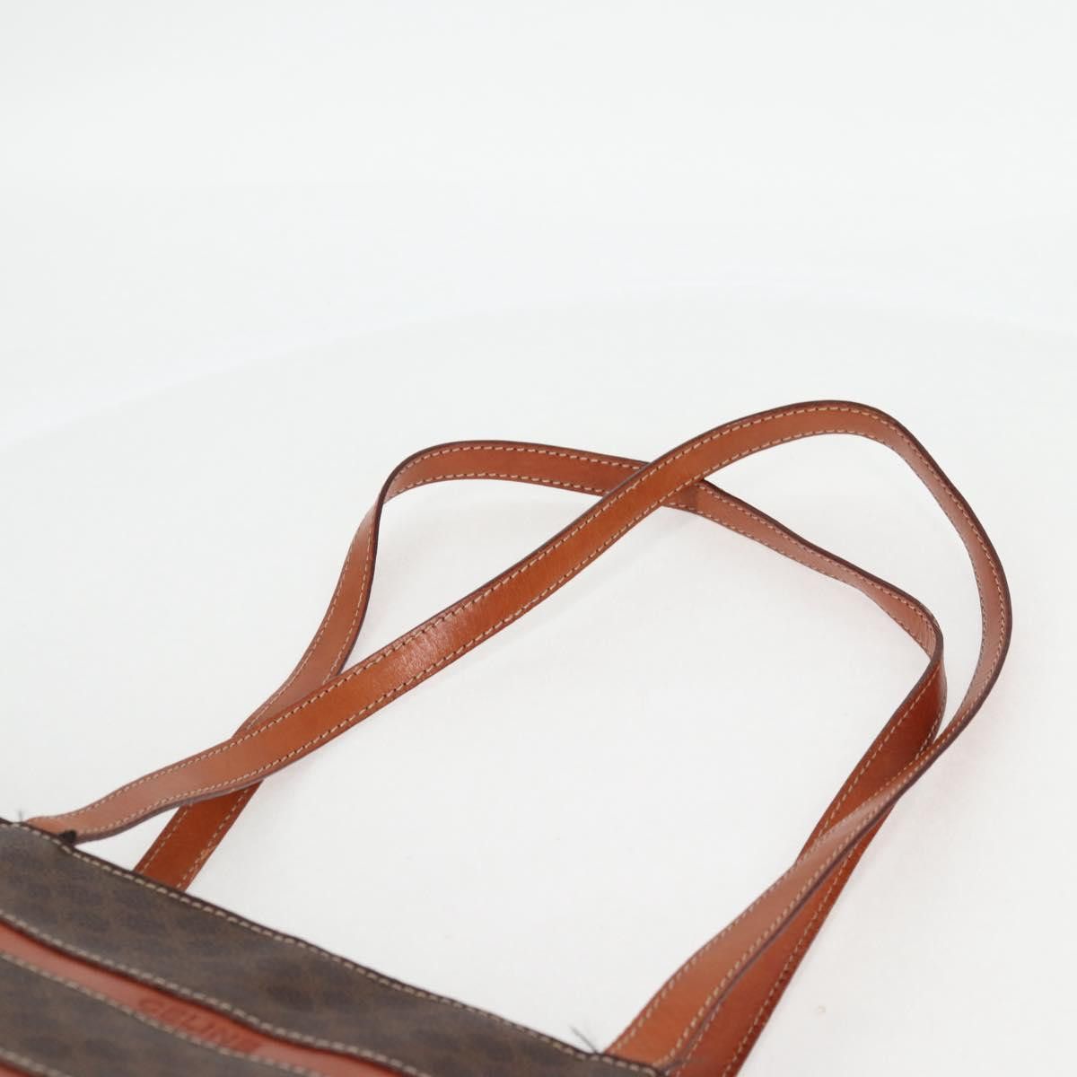 Celine CELINE Macadam Canvas Tote Bag Pvc Leather Brown Gold Size ONE SIZE - 9 Thumbnail