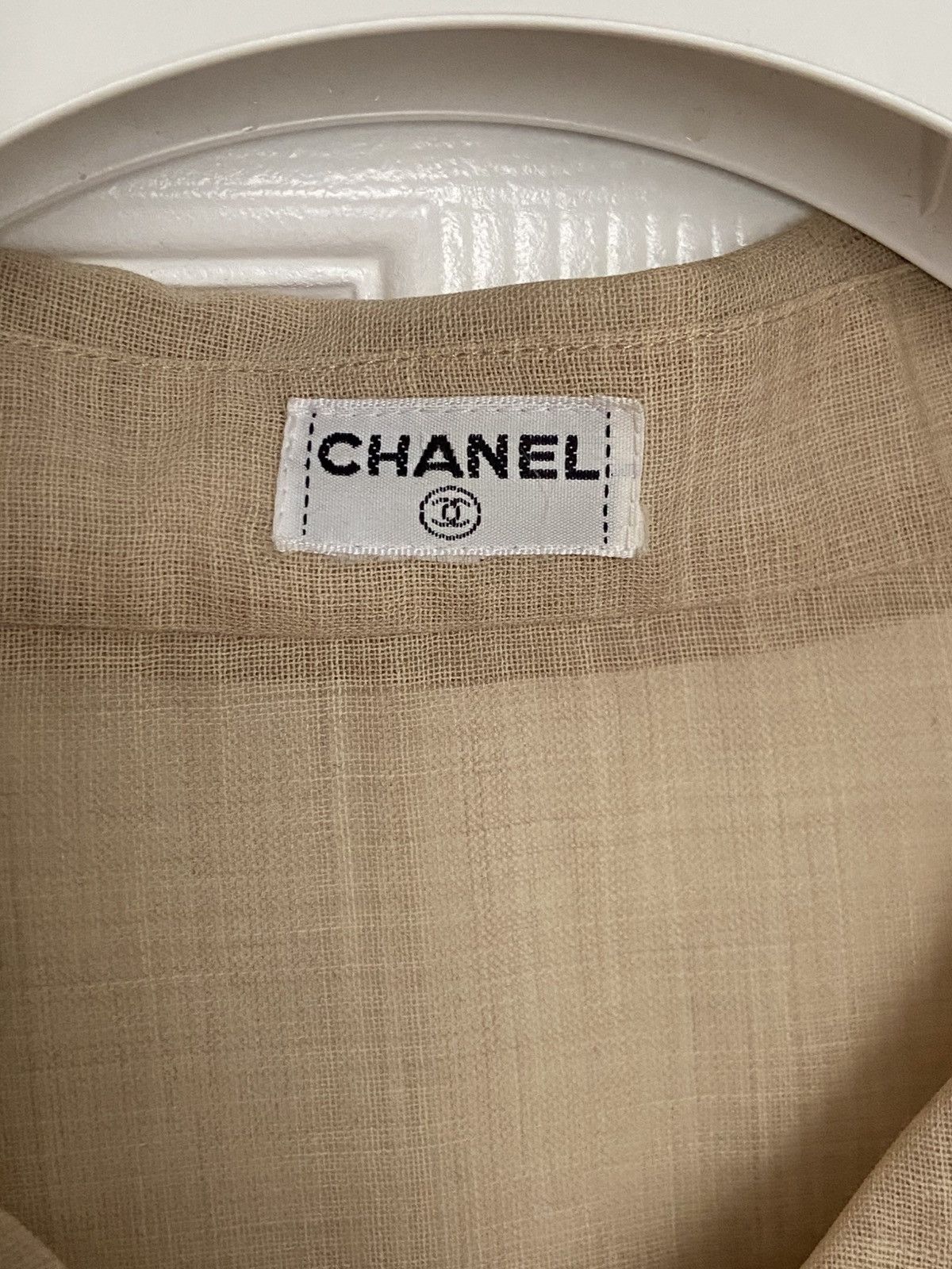 Chanel CHANEL Wool Gauze Blouse, A/W 1999 Size L / US 10 / IT 46 - 3 Thumbnail
