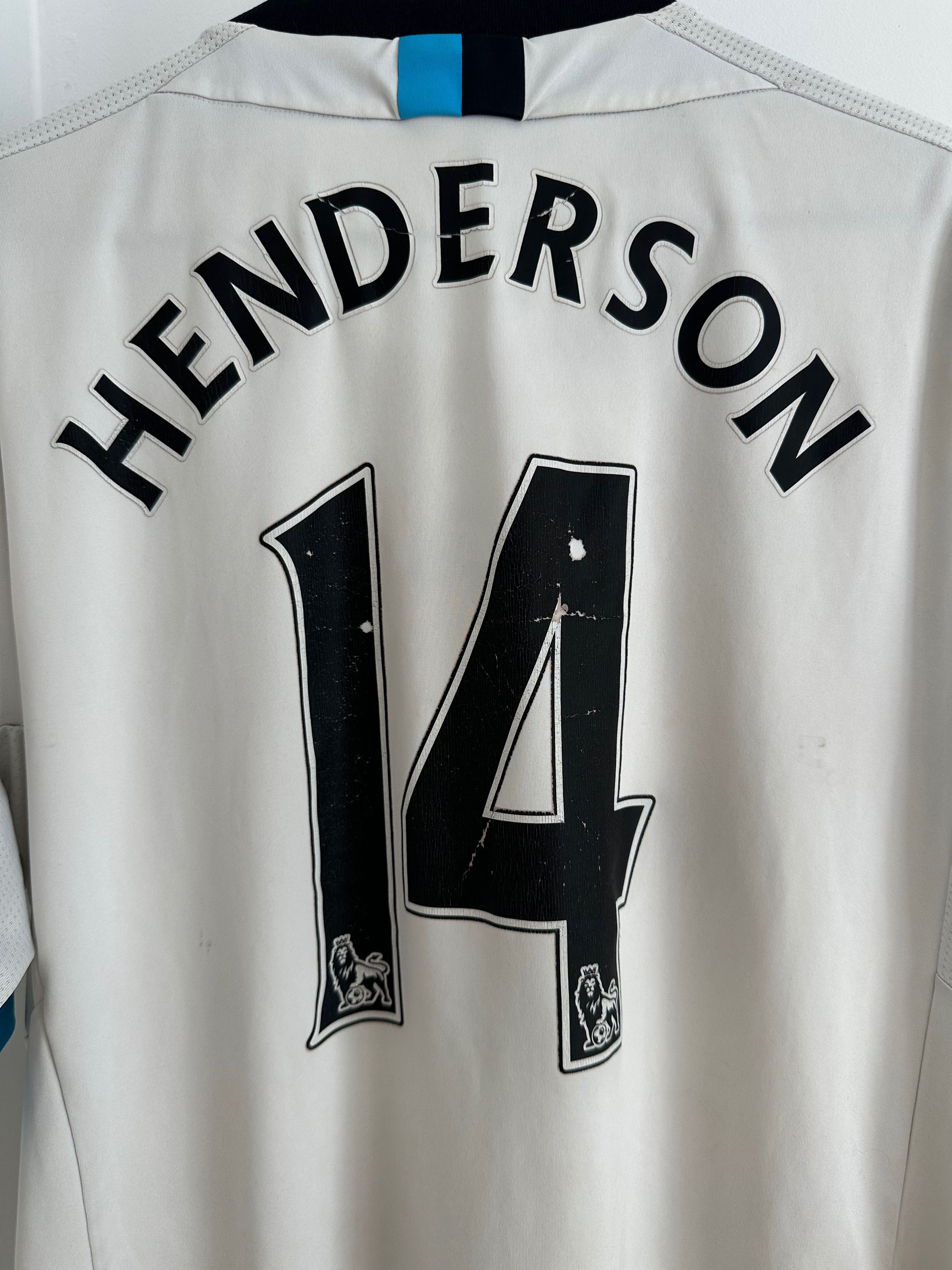Adidas 2011 Liverpool #14 Henderson Adidas Third Kit Jersey Soccer Size US L / EU 52-54 / 3 - 8 Thumbnail