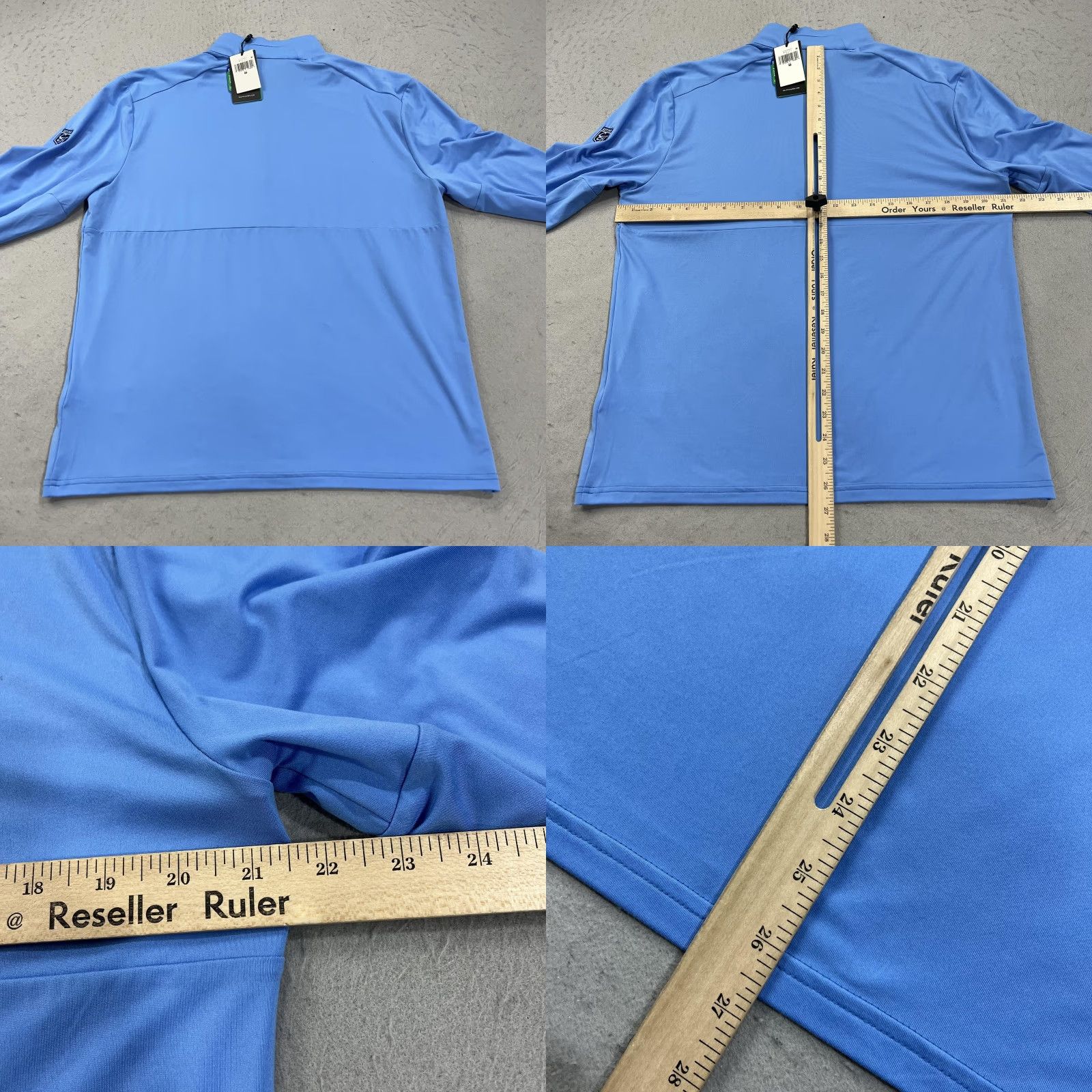 RLX Ralph Lauren VINTAGE RLX Ralph Lauren Golf Pullover Mens Medium Blue 1/4 Zip Country Club of Hudson Size US M / EU 48-50 / 2 - 8 Thumbnail