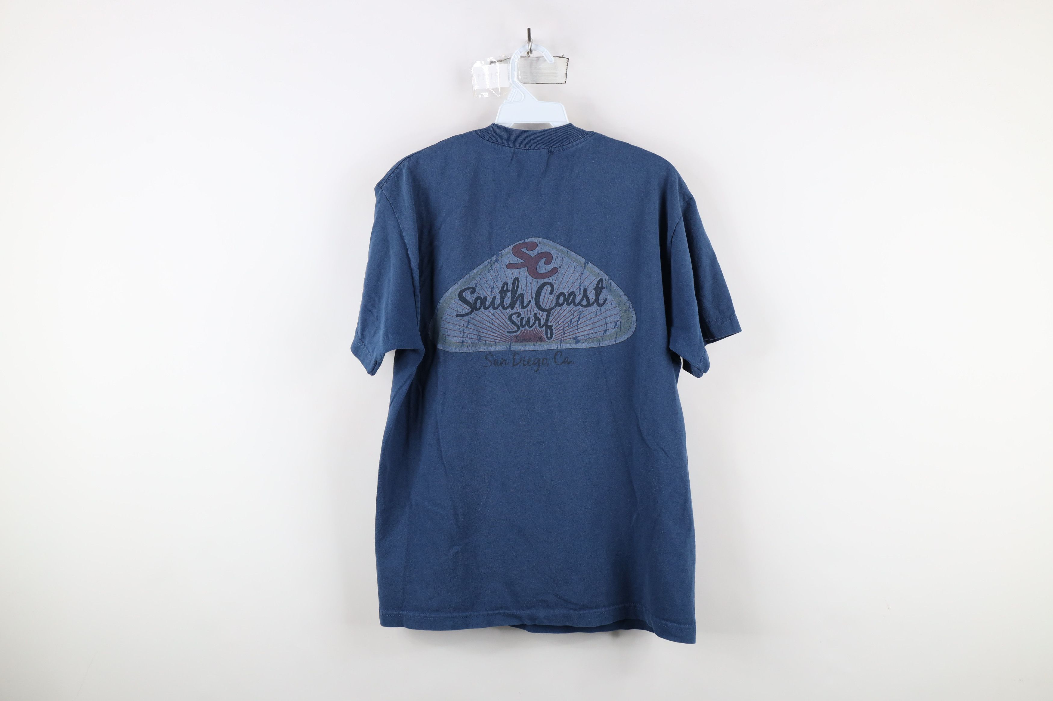 Vintage Vintage 90s Streetwear South Coast Surf T-Shirt Blue Cotton Size US M / EU 48-50 / 2 - 10 Thumbnail