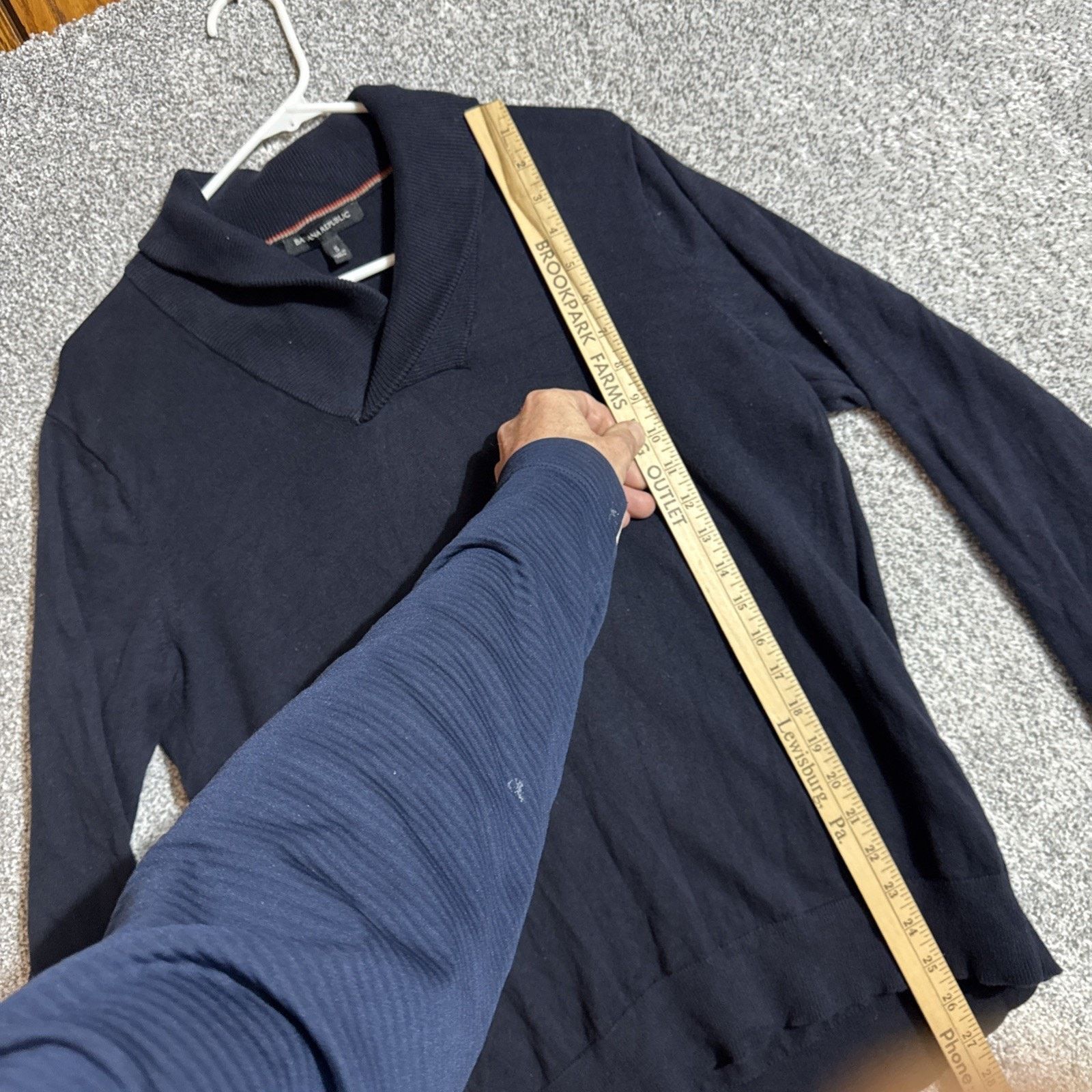 Banana Republic Vintage Y2K Banana Republic Sweater Mens Small Shawl Collar Size US S / EU 44-46 / 1 - 2 Thumbnail