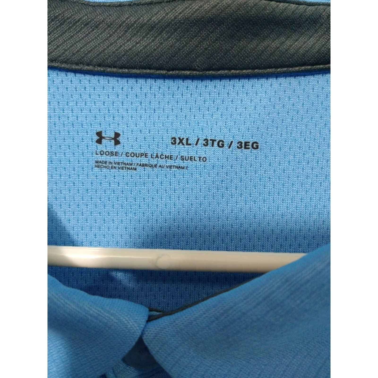 Under Armour Under Armour UA Shirt Mens 3XL Blue Tech Polo Short Sleeve Loose Golf Size US XXL / EU 58 / 5 - 5 Thumbnail