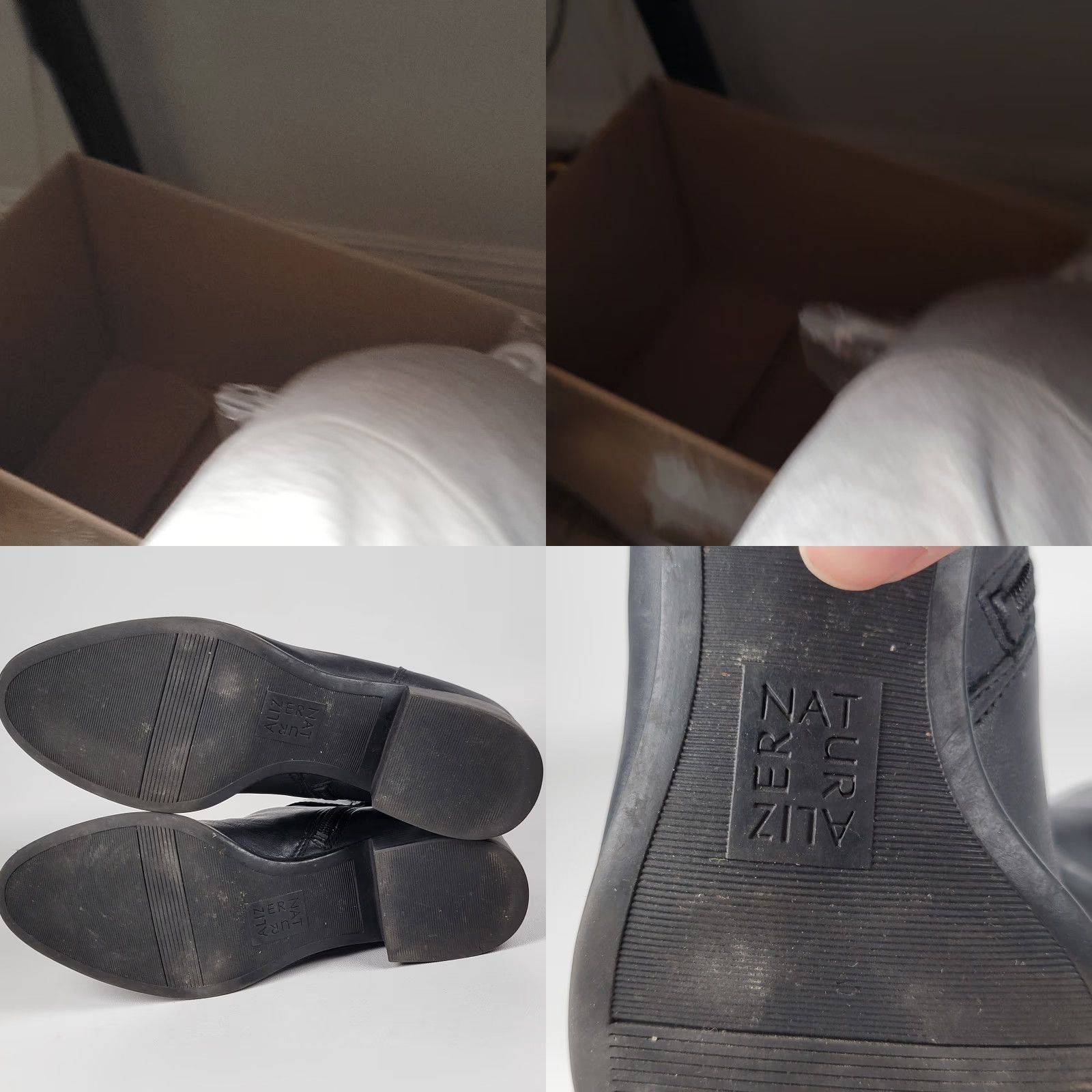 Naturalizer Naturalizer Drewe Black Leather Ankle Boots Z2174 7.5 M Women Bootie Leather Upper Insole Leather Outsole Mid Heel Block Vintage No Size US 8 / IT 38 - 8 Thumbnail