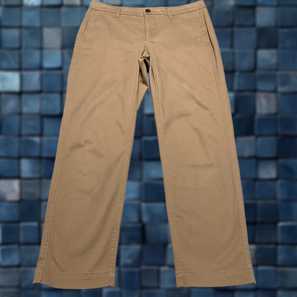 J.Crew J.CREW Pants Beige Straight Chino Mid Rise Regular 8 Womens Plain Beige Front Pockets Stretch Size 30" / US 8 / IT 44 - 1 Thumbnail