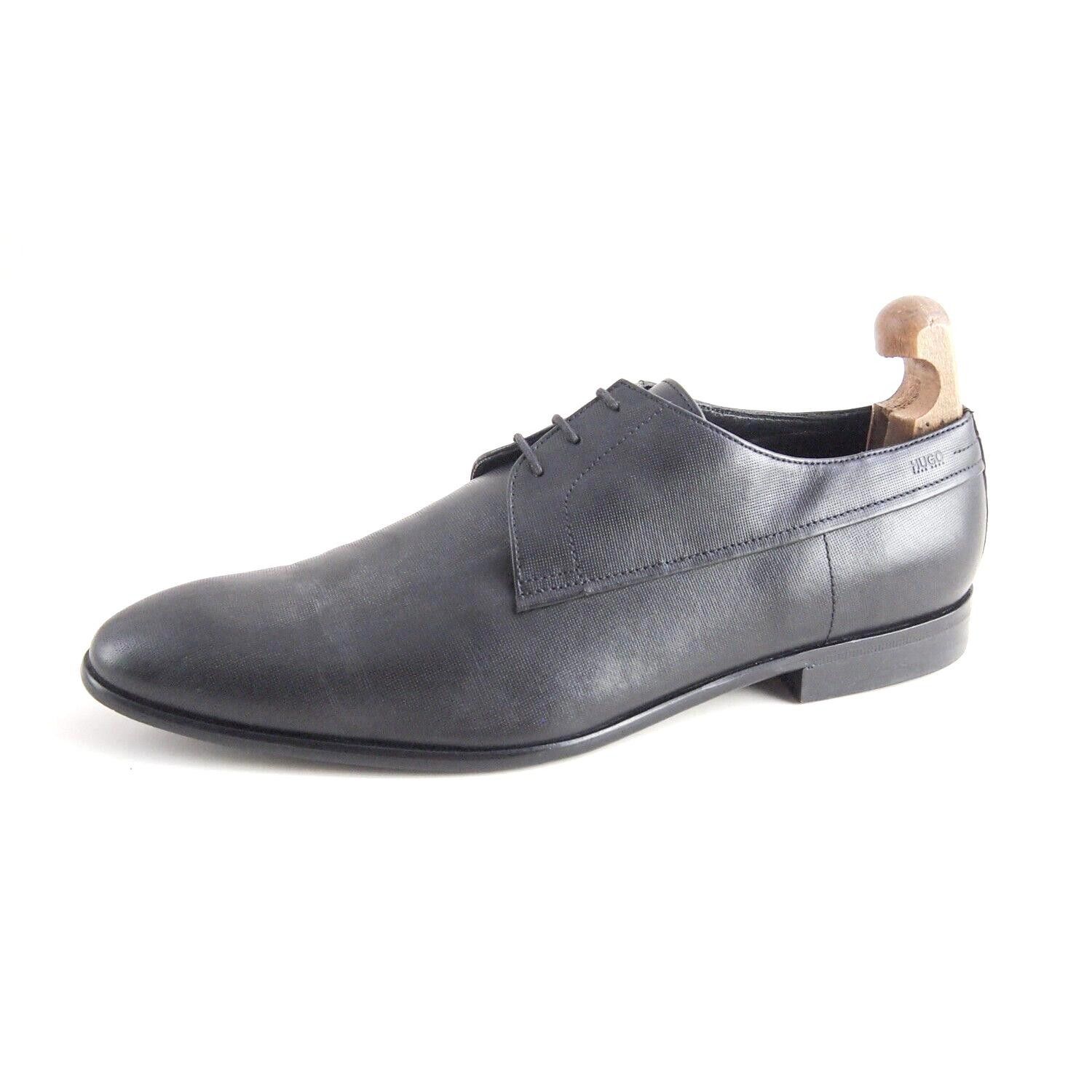 Hugo Boss Hugo Boss Derby Oxfords Black Leather Mens EU 45 US 12 Size US 12 / EU 45 - 2 Thumbnail