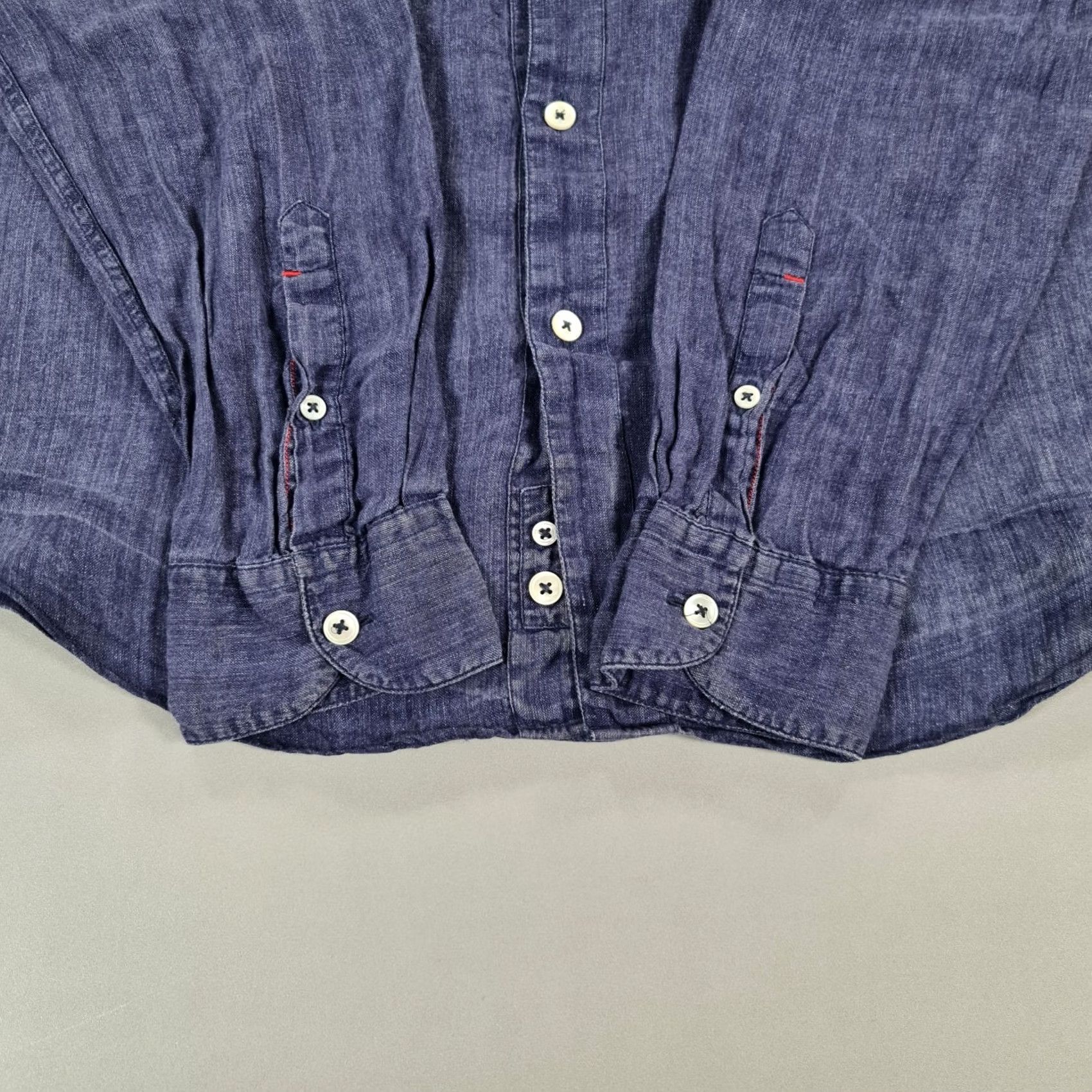 Jigsaw Jigsaw Shirt Blue Medium 100% Linen Button-Up Long Sleeve Casual Womens? No, Men’s? Size US M / EU 48-50 / 2 - 4 Thumbnail