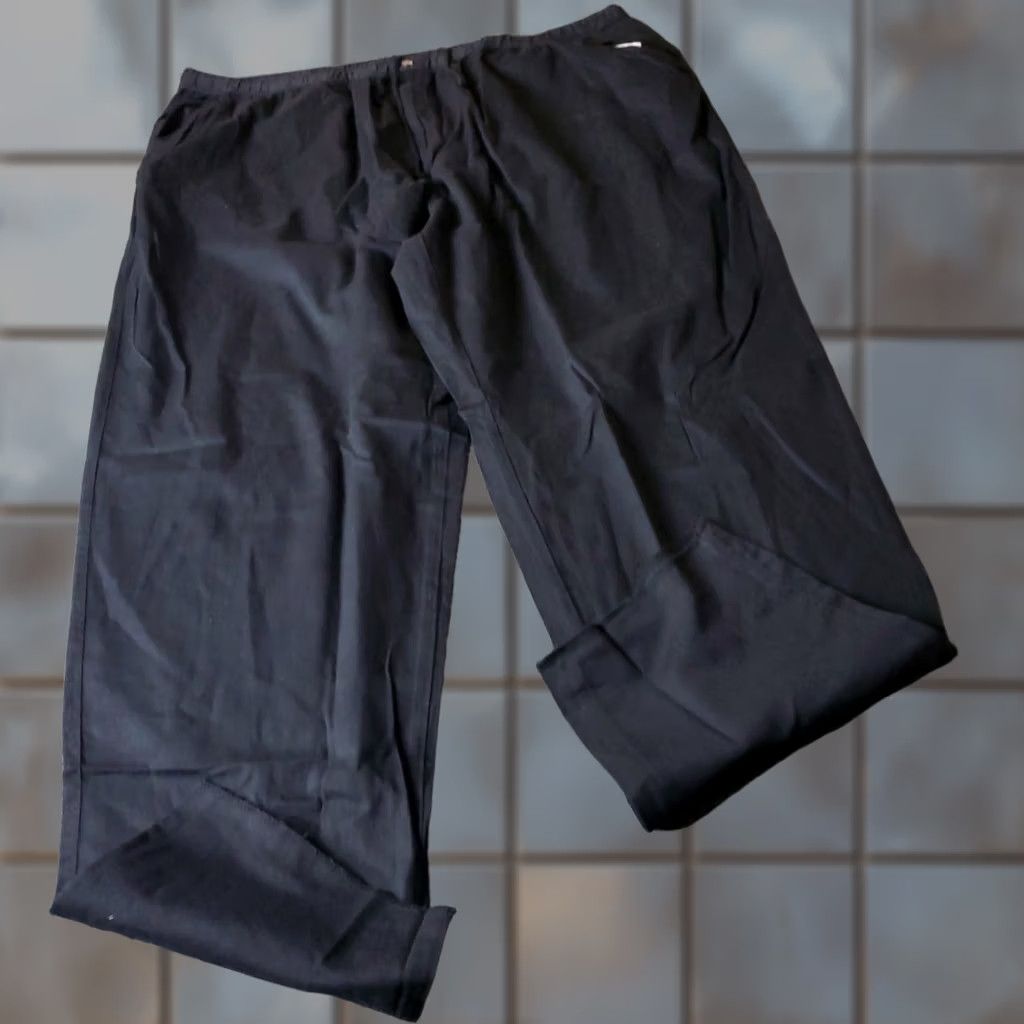 Kingsize Pants Mens 4xl Black Cotton Chino Khaki Drawstring 38 Big Tall, Men's (Size 39)
