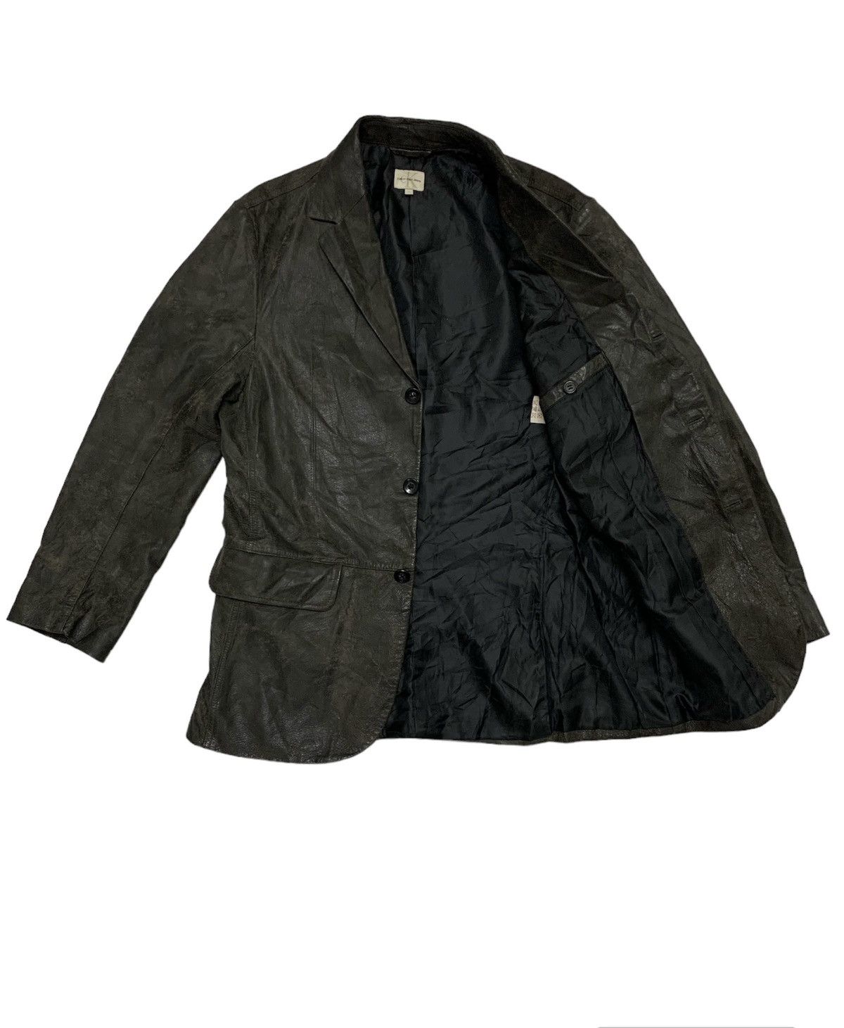 Calvin Klein Calvin klein pig distress leather jacket Size US L / EU 52-54 / 3 - 3 Thumbnail
