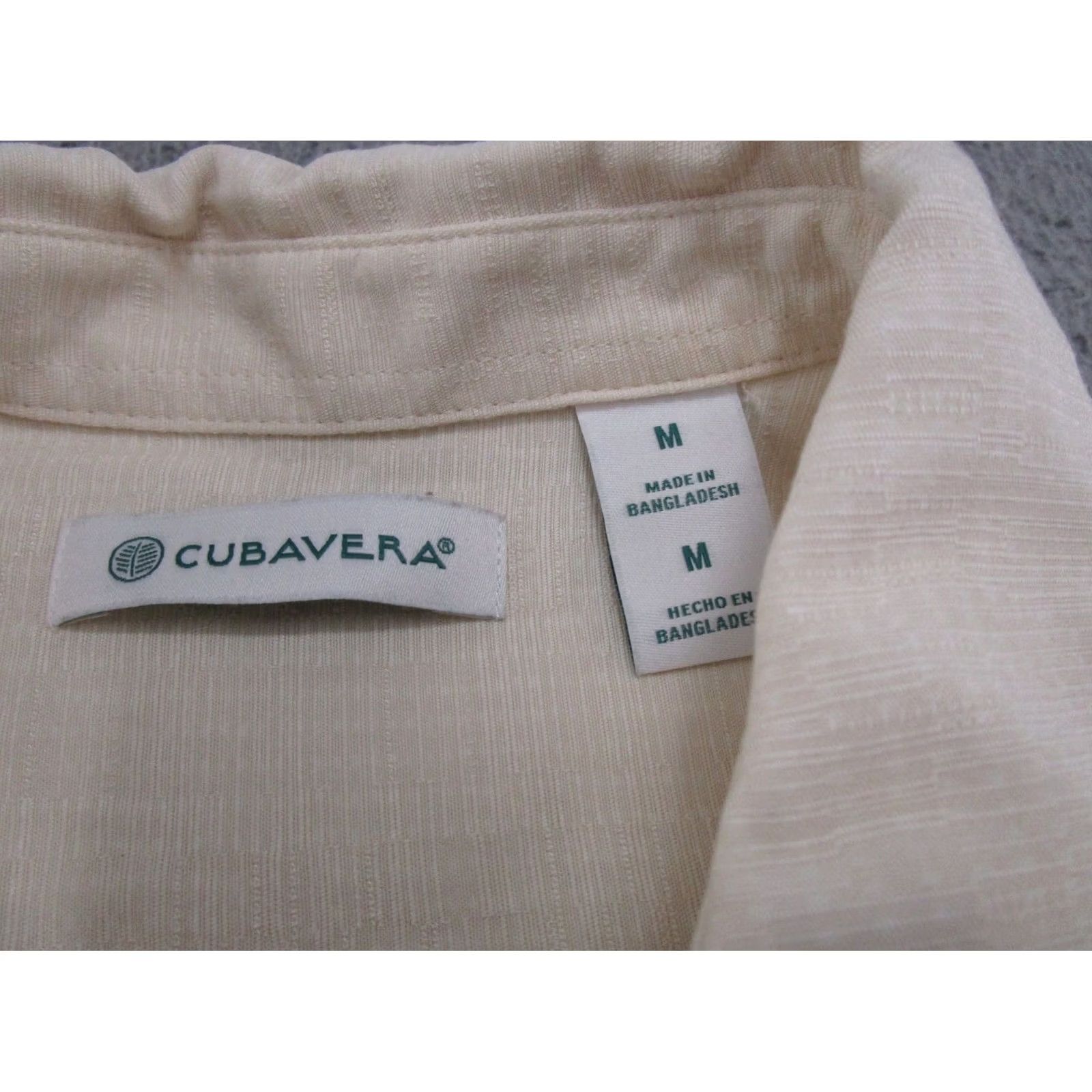 Cubavera Cubavera Shirt Short Sleeve Button-Up M Multicolor Viscose Palm Tree Hawaiian Casual Travel 100% Viscose Floral Embroidered Pocket Mens Shirt Size US M / EU 48-50 / 2 - 2 Thumbnail