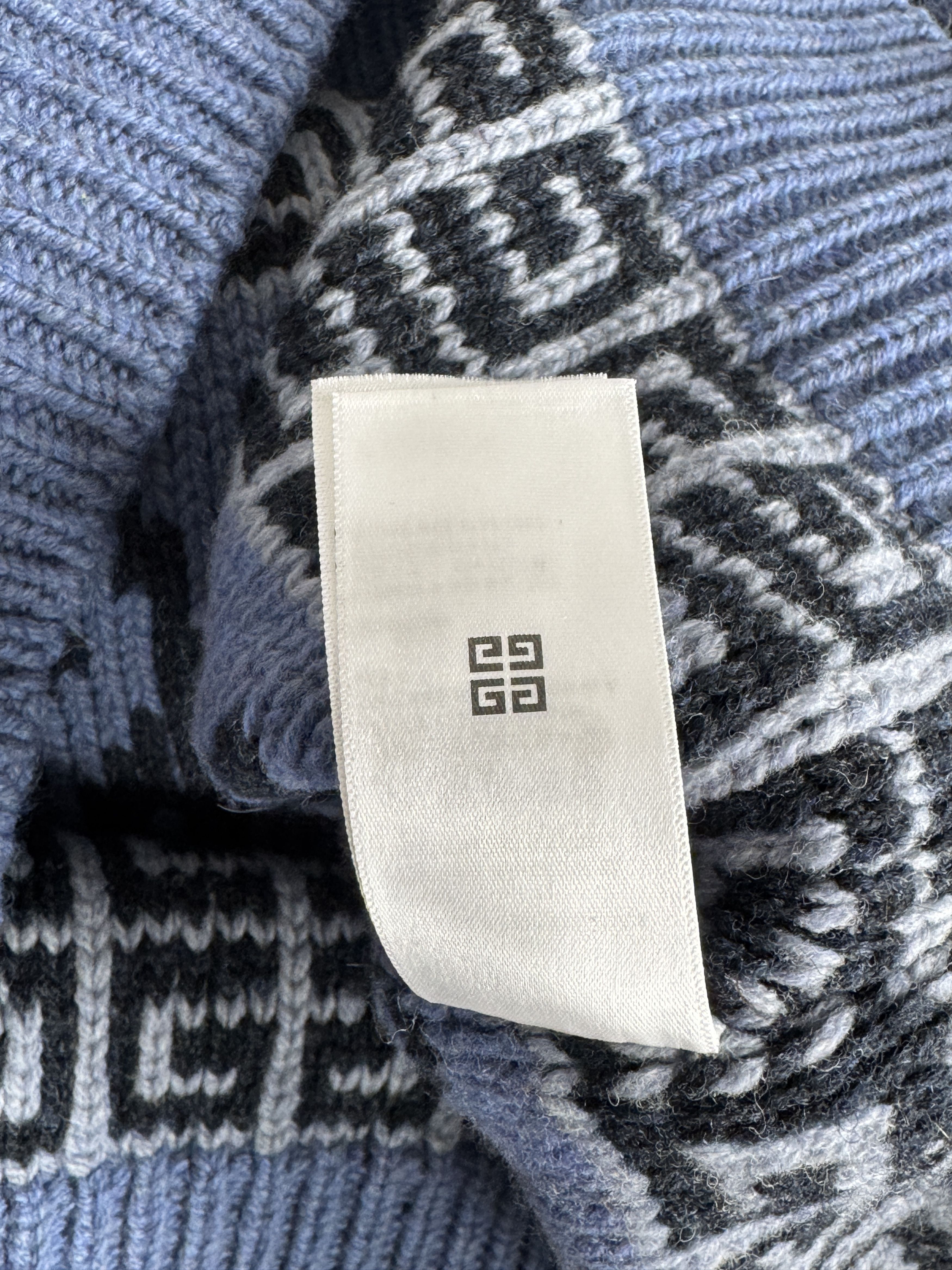 Givenchy NEW RRP 1700$ SS22 Givenchy Patterned Crewneck Wool Sweater Size US XXL / EU 58 / 5 - 13 Thumbnail