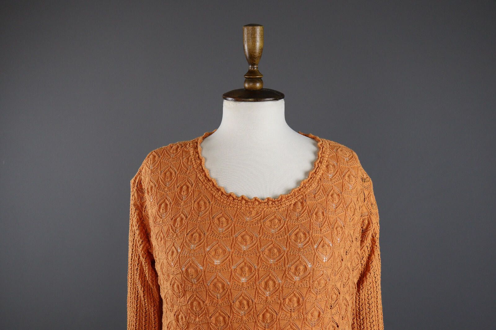Designer Ladies Odd Molly Crochet Mesh Sweater Size 0 Size XS / US 0-2 / IT 36-38 - 2 Thumbnail