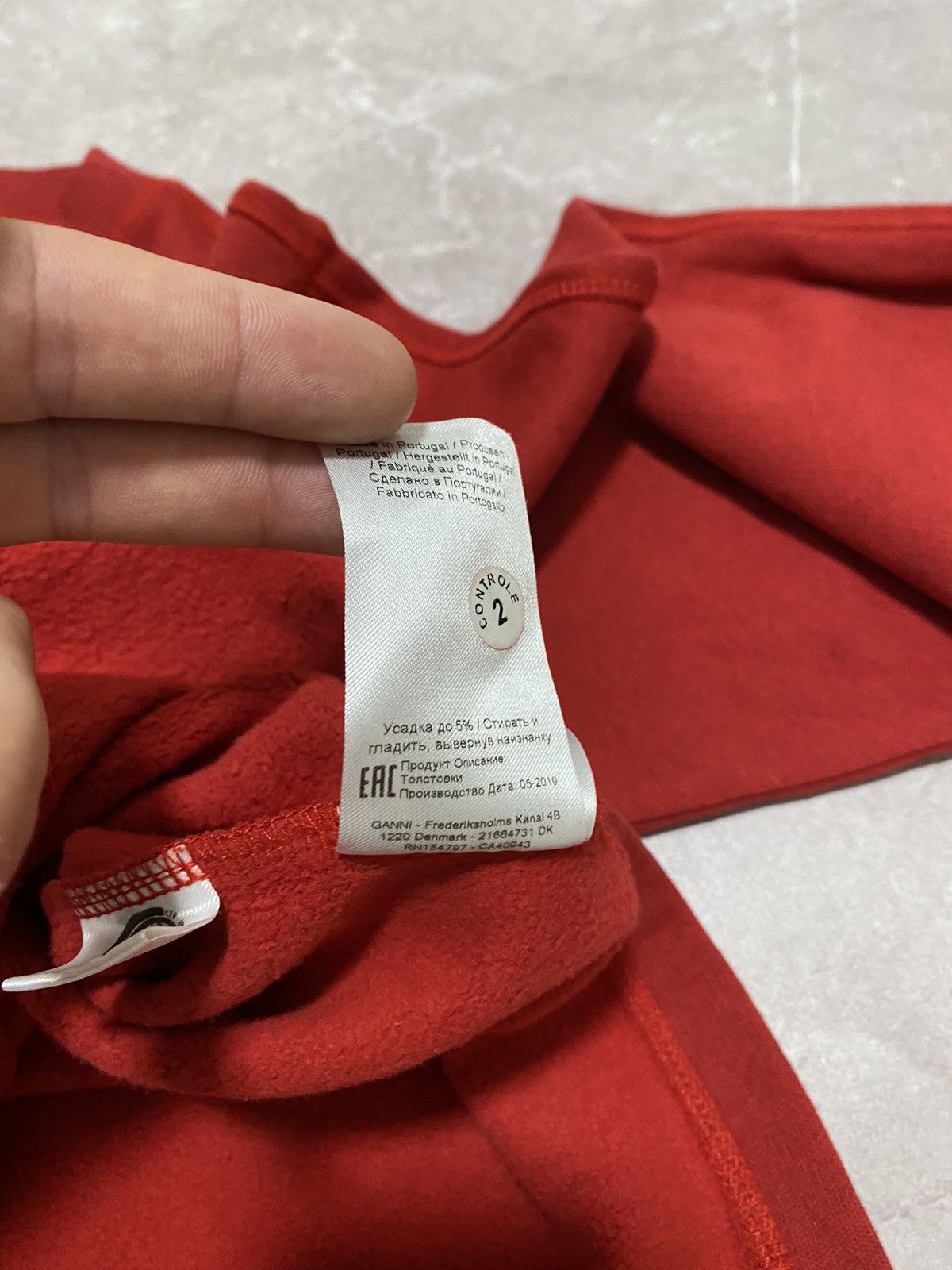 Ganni Rare Ganni Oversized Sleeve Sweashirt Made in Portugal Red Size XS / US 0-2 / IT 36-38 - 14 Thumbnail