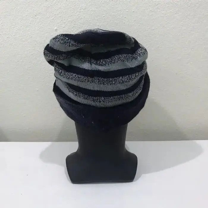 Vintage Troy Bros Stripe Design Beanie Hat Size ONE SIZE - 4 Thumbnail