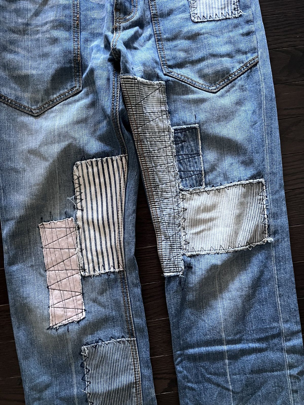 Issey Miyake Ne-Net Patchwork Denim Size US 28 / EU 44 - 2 Thumbnail