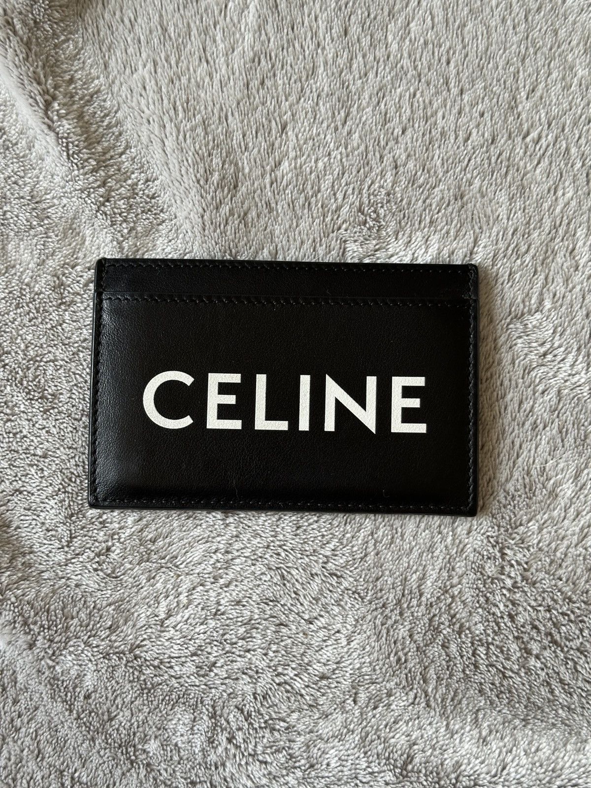 Celine Celine Black Leather Logo Cardholder Size ONE SIZE - 1 Thumbnail