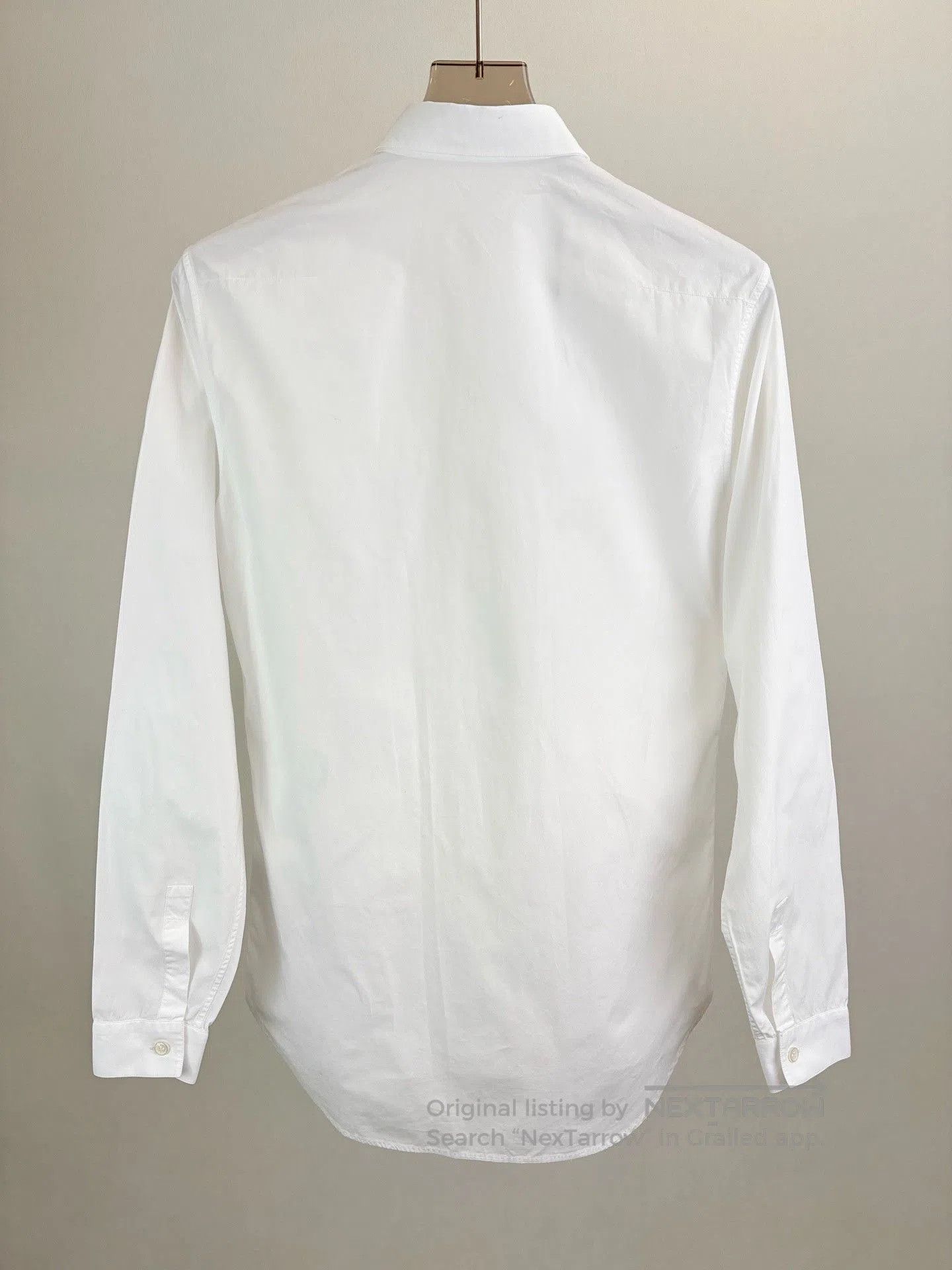 Dior DIOR Runway White Long-Sleeve Shirt. Size M / US 6-8 / IT 42-44 - 2 Thumbnail
