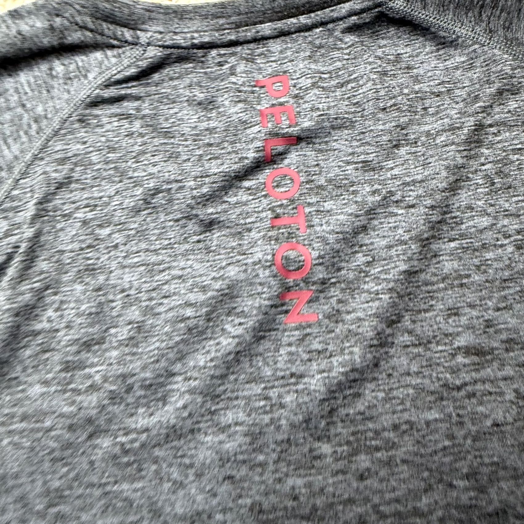 Logo 7 Peloton Shirt Mens XL Gray Short Sleeve Logo Cycling Athletic Top Performance Size US XL / EU 56 / 4 - 5 Thumbnail