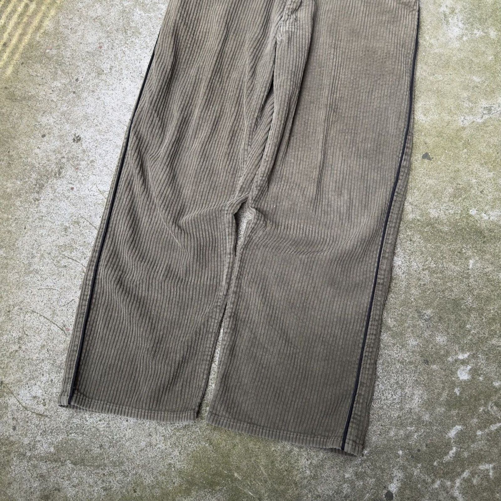 Vintage Y2K Utility Baggy Wide Leg Corduroy Pants ERD Grunge Skater Size US 34 / EU 50 - 10 Thumbnail