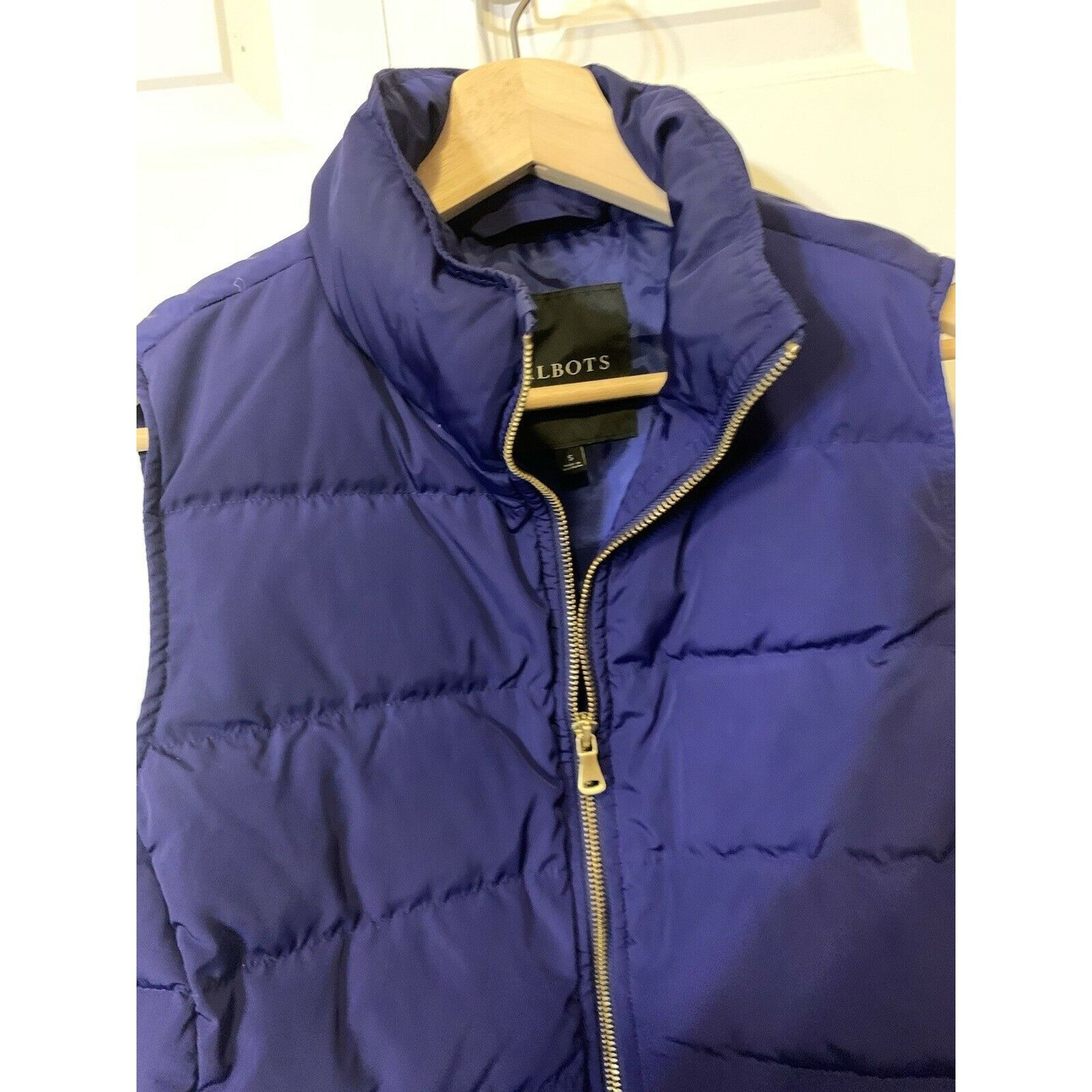 Talbots Talbots Blue Button Up Puffer Vest Sz S Size S / US 4 / IT 40 - 6 Thumbnail