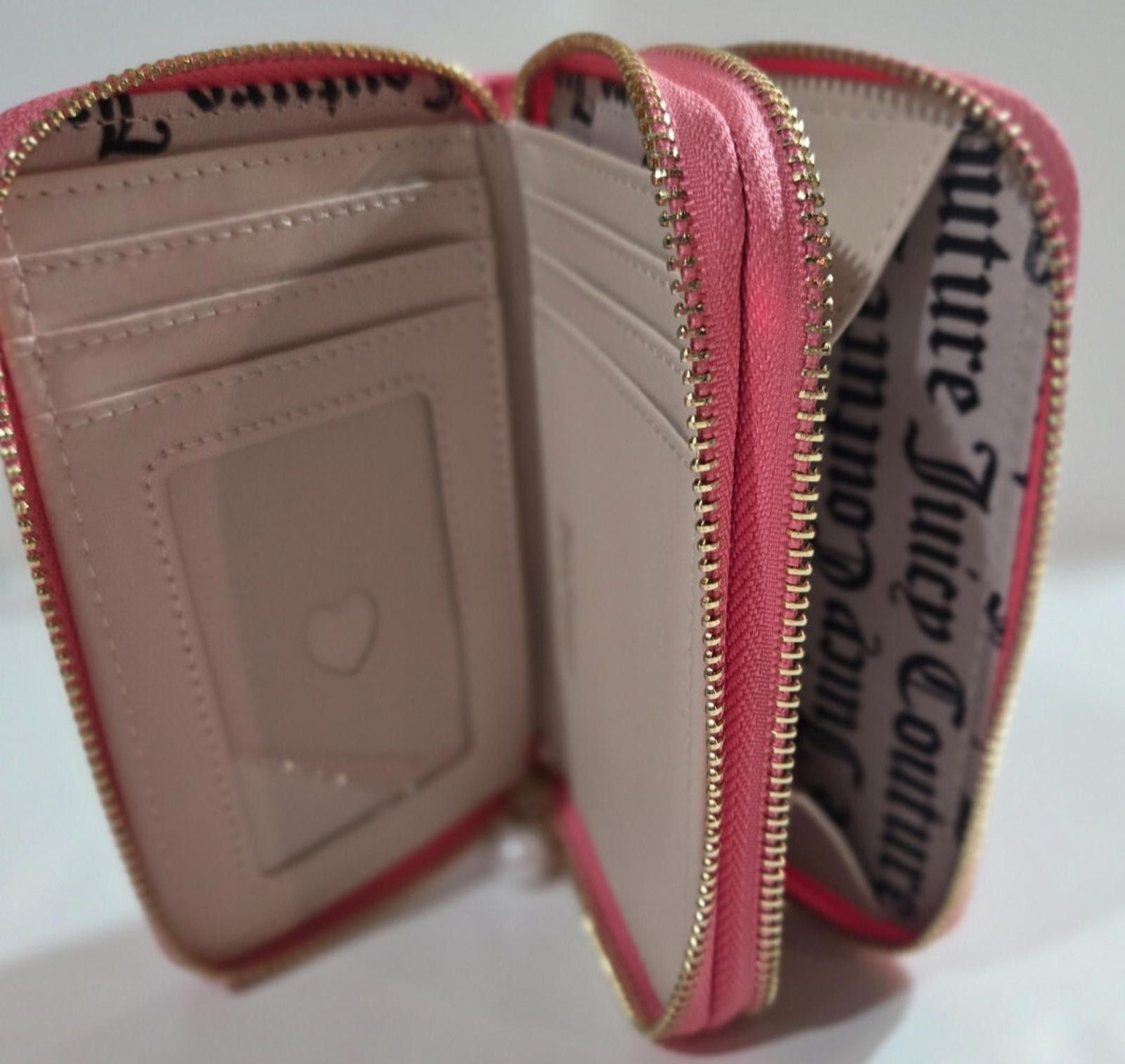 Juicy Couture Jeans Juicy Couture Velour Wallet Lemonade Bling Double Zip NWT Size ONE SIZE - 3 Thumbnail