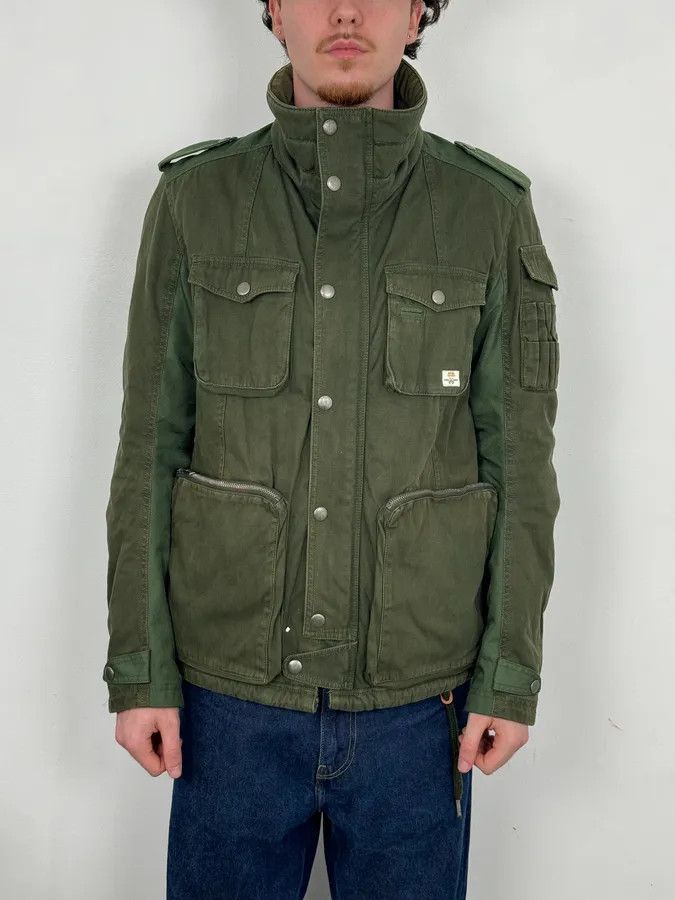 Diesel 2000s Diesel Olive Multi-Pocket Cargo Jacket Nylon Size US M / EU 48-50 / 2 - 2 Thumbnail