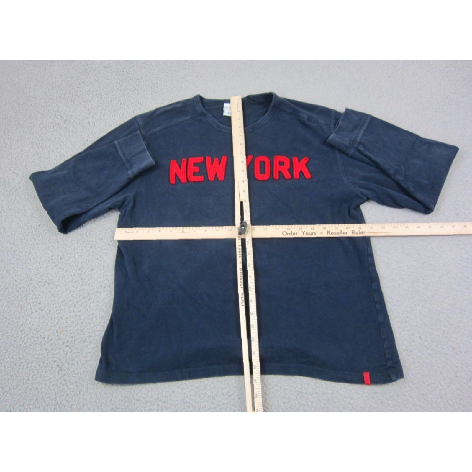 Old Navy Old Navy Shirt Mens L Blue Embroidered 90s Vintage Knit Cotton Long Sleeve T-Shirt Size US L / EU 52-54 / 3 - 7 Thumbnail
