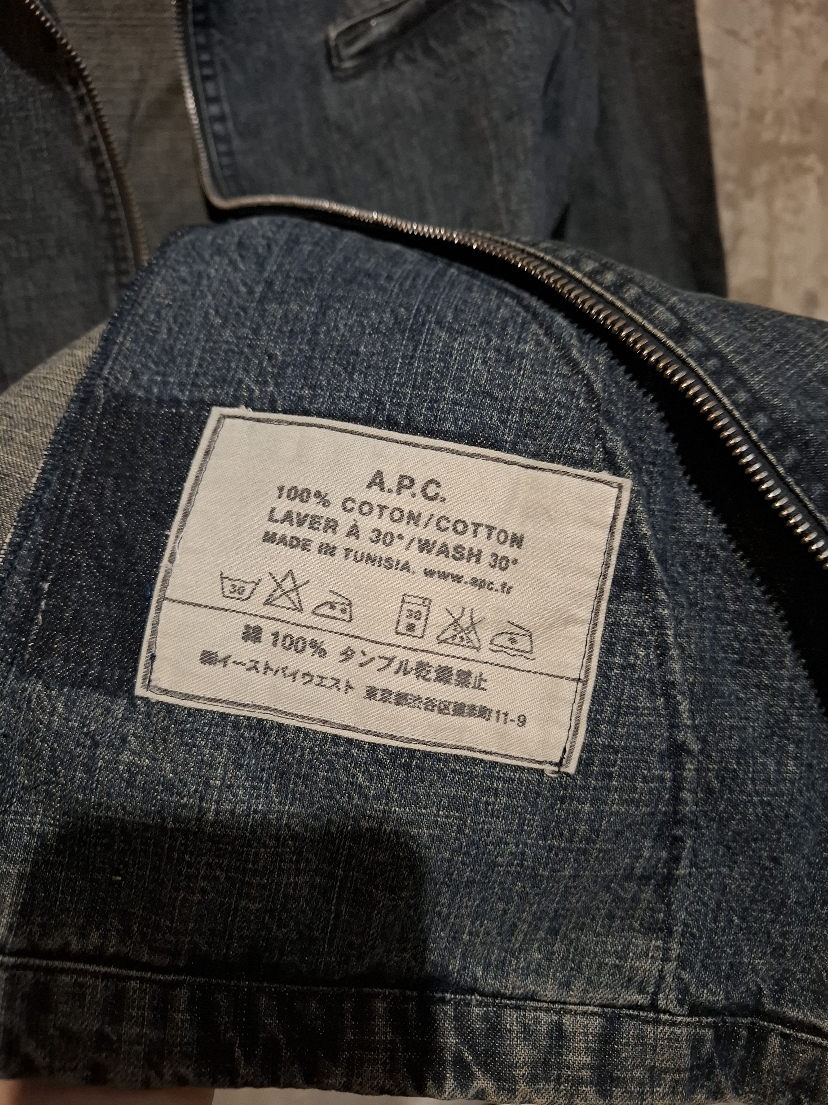 A.P.C. Vintage A.P.C Jeans Denim Jacket with Zippers Size M / US 6-8 / IT 42-44 - 8 Thumbnail
