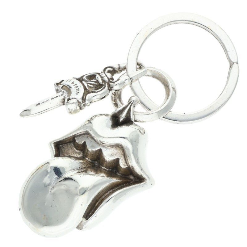 Chrome Hearts Chrome Hearts Guitar Pick Lip & Tongue Silver Size