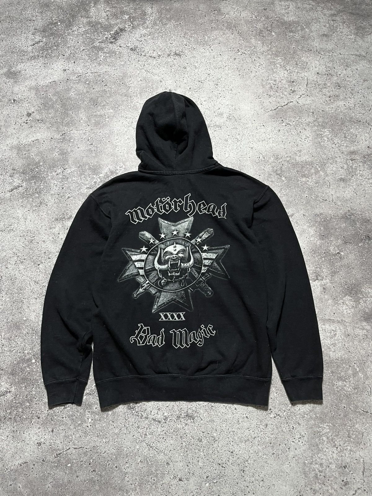 Vintage Vintage MOTORHEAD"Bad Magic"Rock band Faded black Zip Hoodie Size US M / EU 48-50 / 2 - 1 Thumbnail