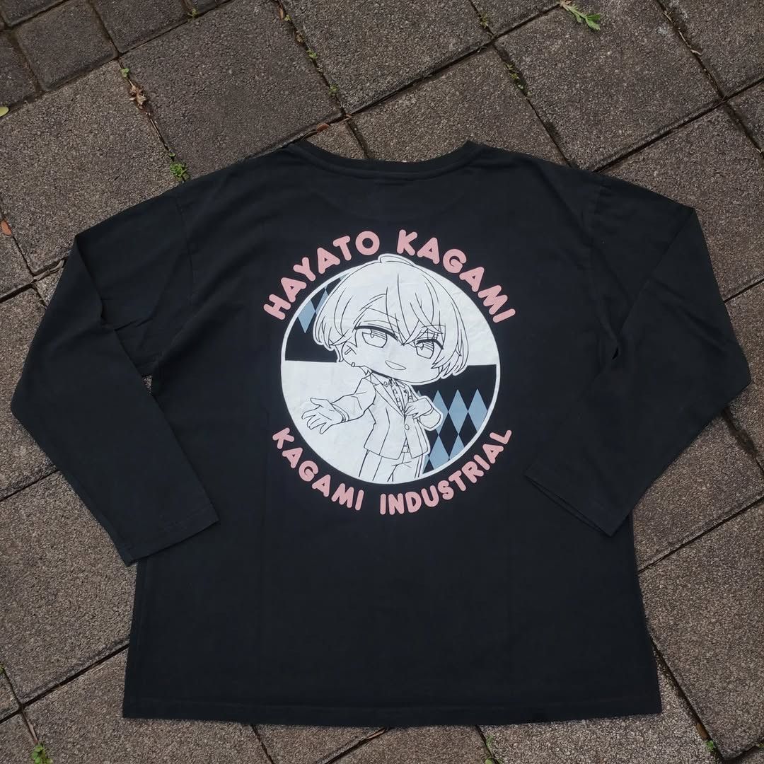 Anime Nijisanji Hayato Kagami Vtuber Tee Size US M / EU 48-50 / 2 - 1 Thumbnail