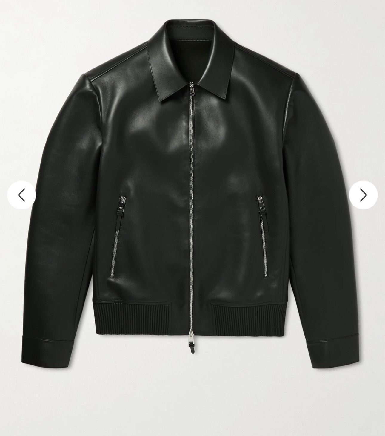 Mr P. Mr. P brand men’s leather jacket. Size US M / EU 48-50 / 2 - 1 Thumbnail