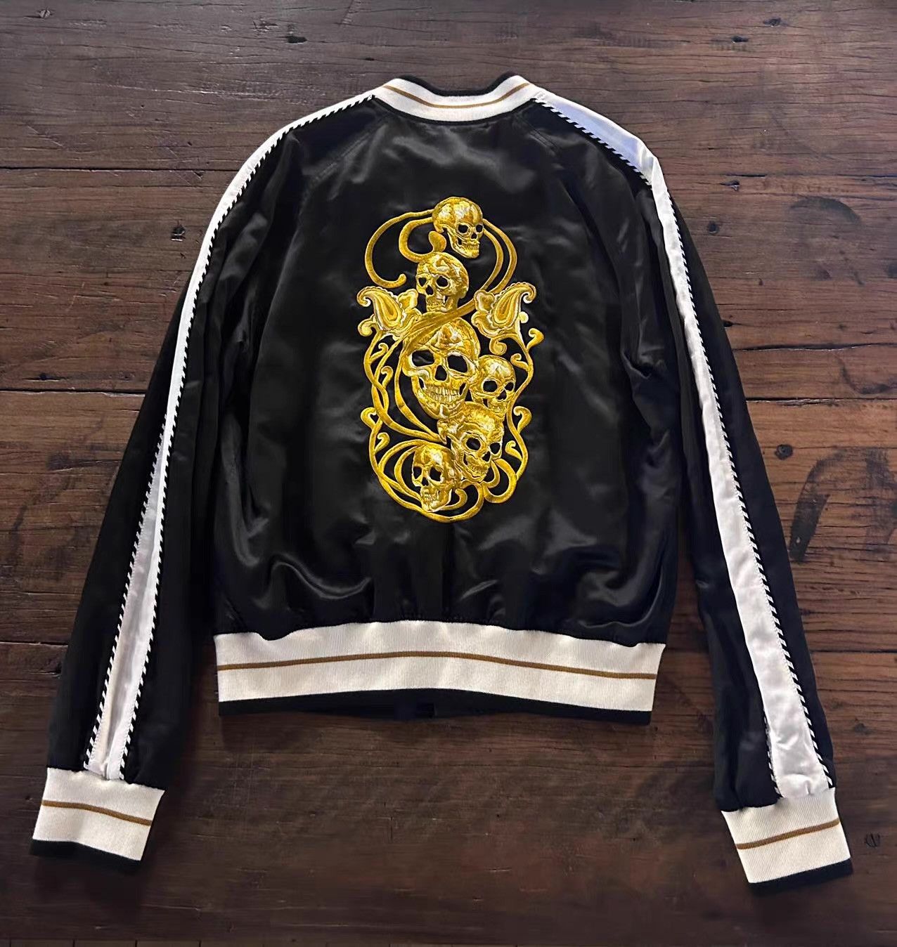 Alexander McQueen Alexander McQueen 17SS Skull‑Embroidered Sukajan Jacket. Ｑ25 Size US M / EU 48-50 / 2 - 4 Thumbnail