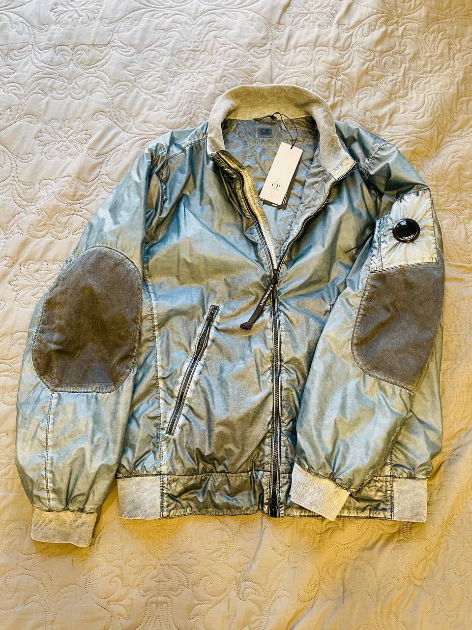 image of C P Company Сp Company Nyber Lens Jacket in Grey, Men's (Size Large)