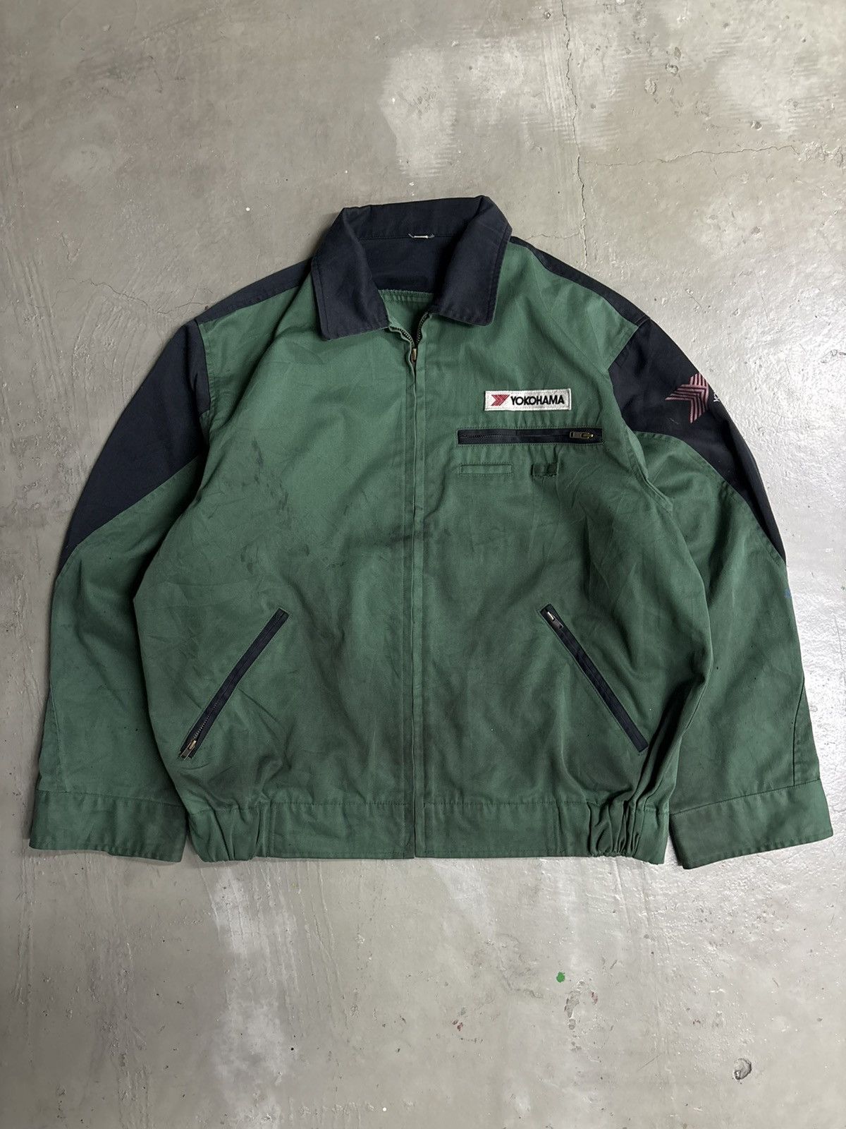 Japanese Brand Vintage Yokohama Work Jacket Distressed Size US M / EU 48-50 / 2 - 1 Thumbnail