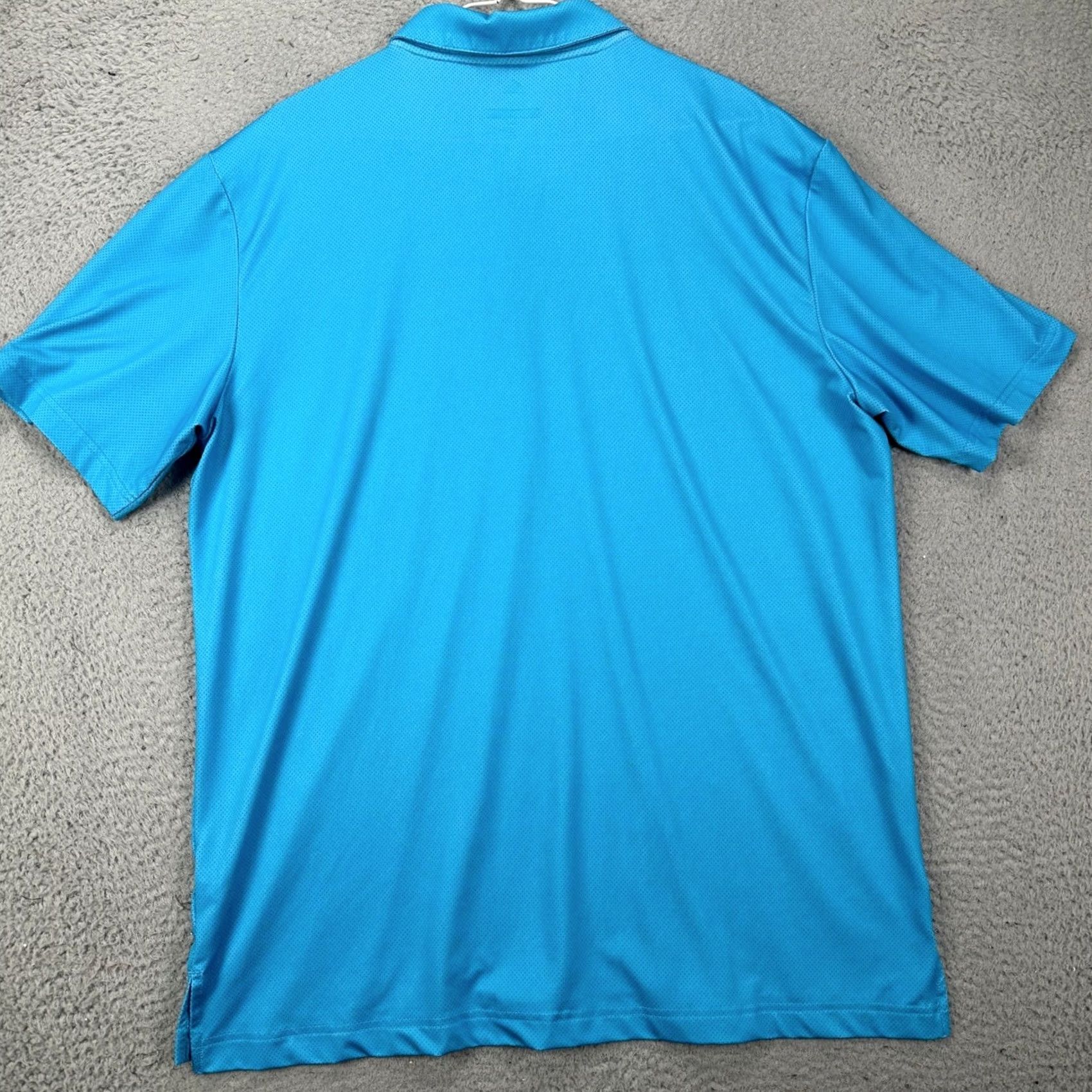 Adidas Adidas Golf Polo Shirt Mens L Blue Spotted Performance Stretch Quick Dry Athletic Golf Shirt Mens Blue Polo Size US L / EU 52-54 / 3 - 3 Thumbnail