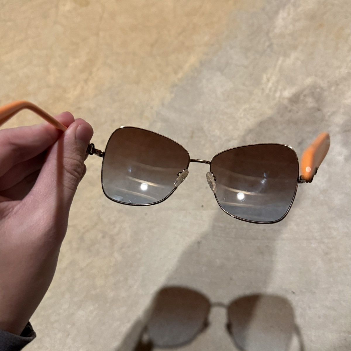 Other Emilio Pucci Butterfly Frame Gradient Lens Sunglasses Orange Size ONE SIZE - 10 Thumbnail