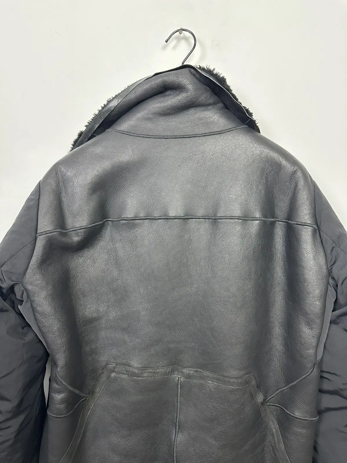 Rick Owens os11x0925 Shearling Showtek Leather Jacket in Black Size US L / EU 52-54 / 3 - 5 Thumbnail