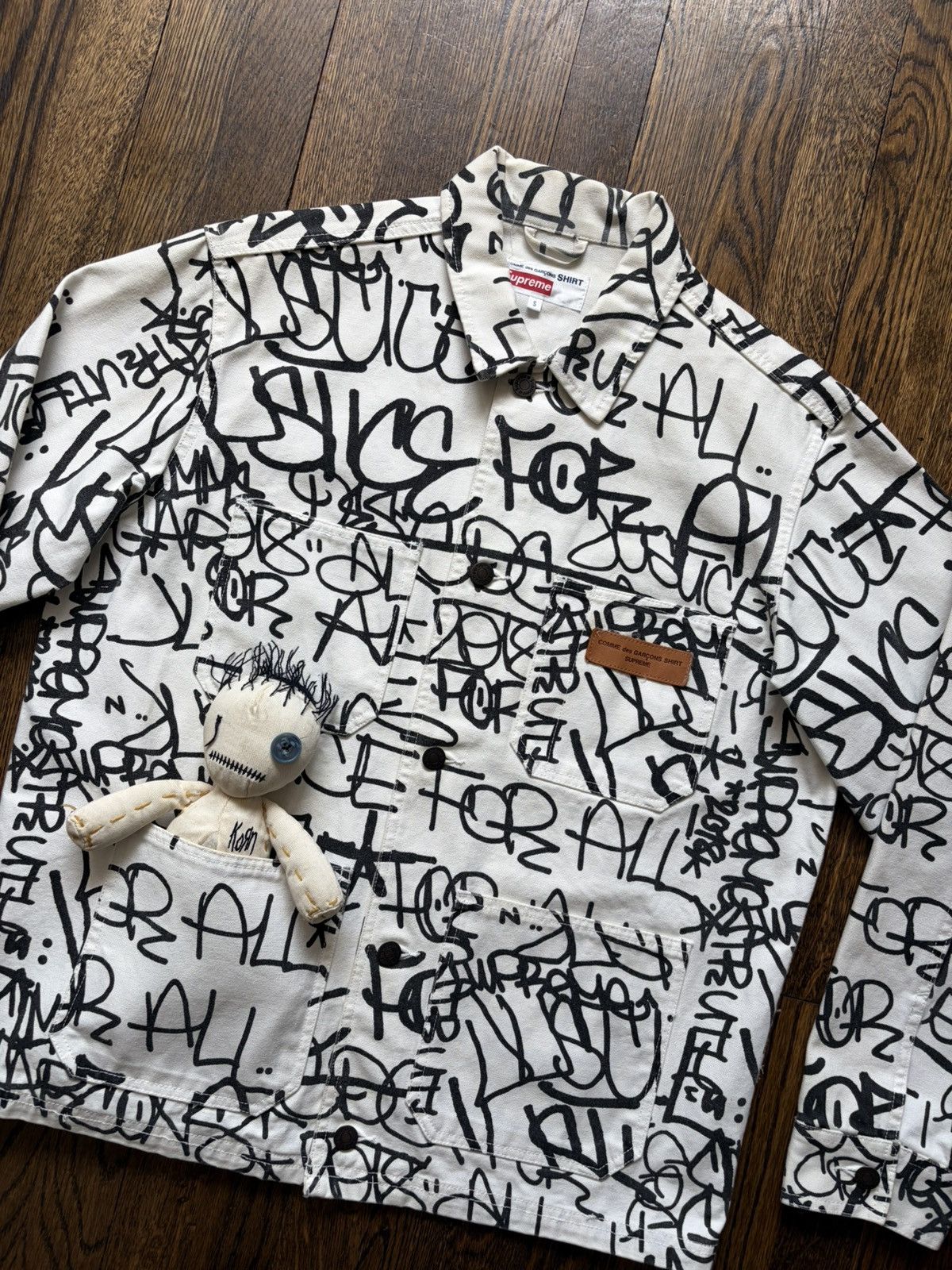 Supreme Comme Des Garcons Printed Canvas chore jacket