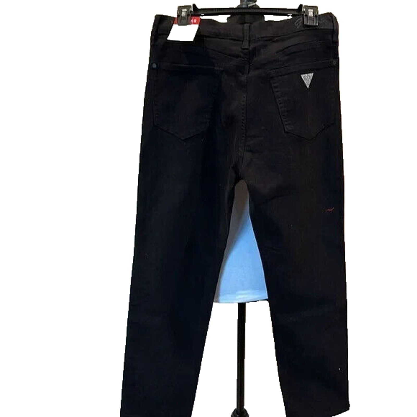 Guess GUESS BLACK & RHINESTONE G'SN ALL OVER DENIM JEANS NWT SZ 29 Size 29" - 3 Thumbnail
