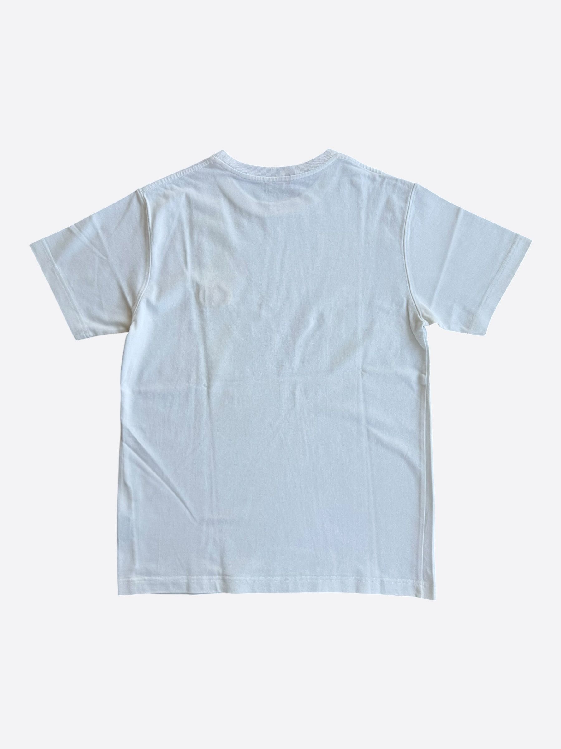 Dior Dior White & Yellow CD Icon Embroidered T-Shirt Size US M / EU 48-50 / 2 - 2 Thumbnail