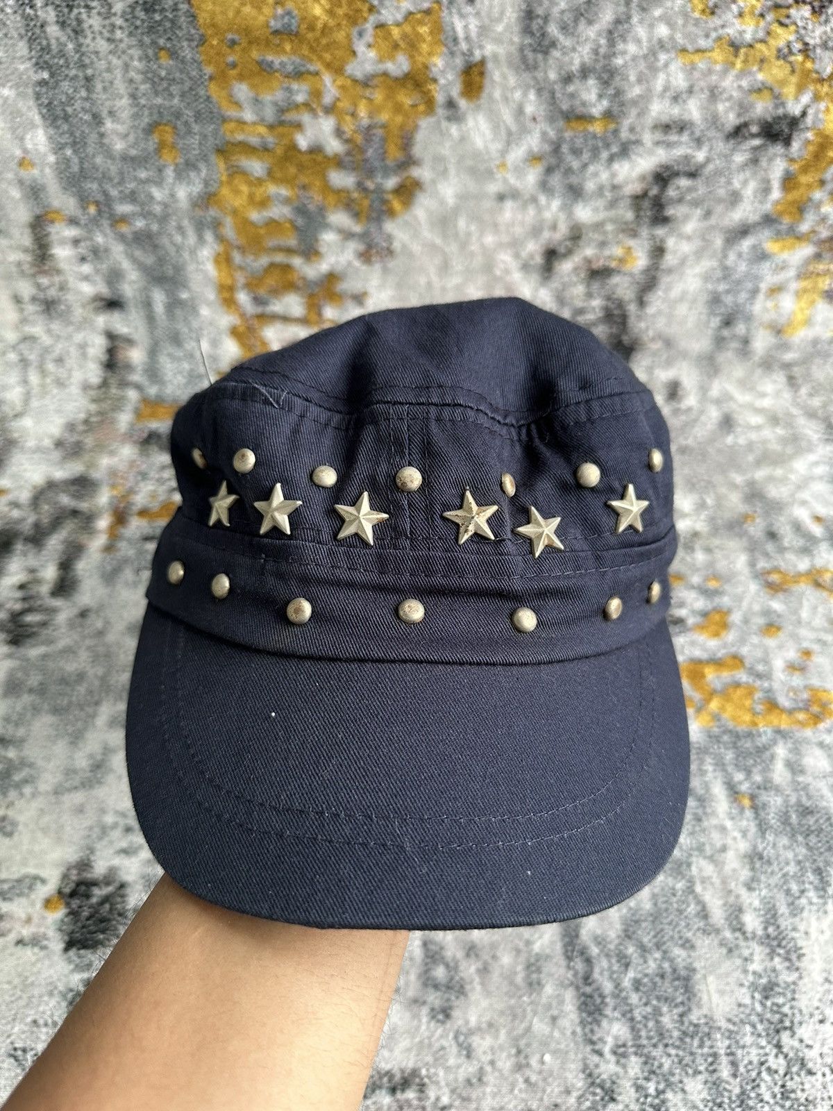 Le Grande Bleu (L.G.B.) JAPANESE CADET STUDDED HAT COMMANDO Size ONE SIZE - 1 Thumbnail