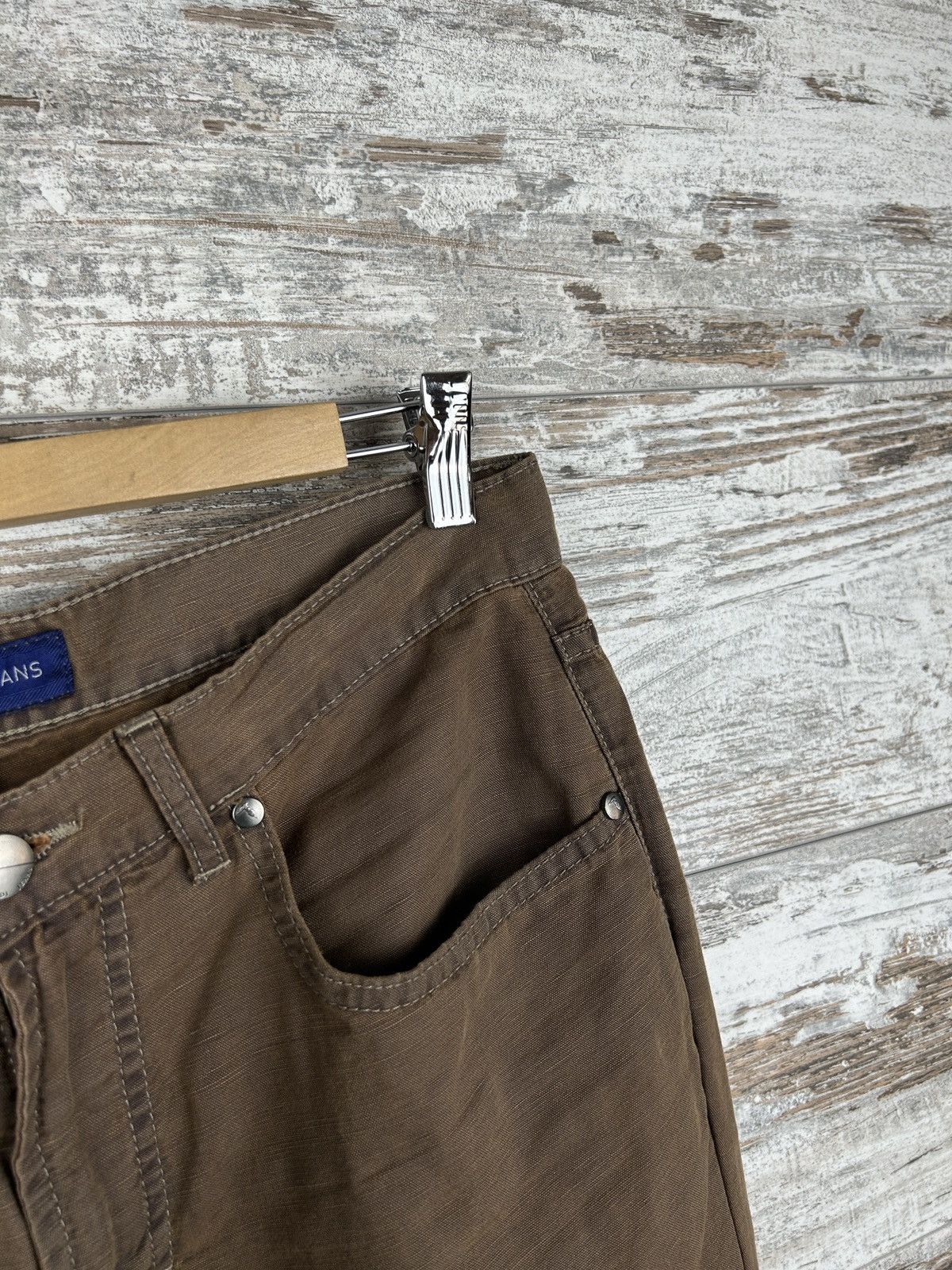 Trussardi × Vintage Mens Vintage Trussardi jeans trousers pants denim brown rare Size US 33 - 9 Thumbnail