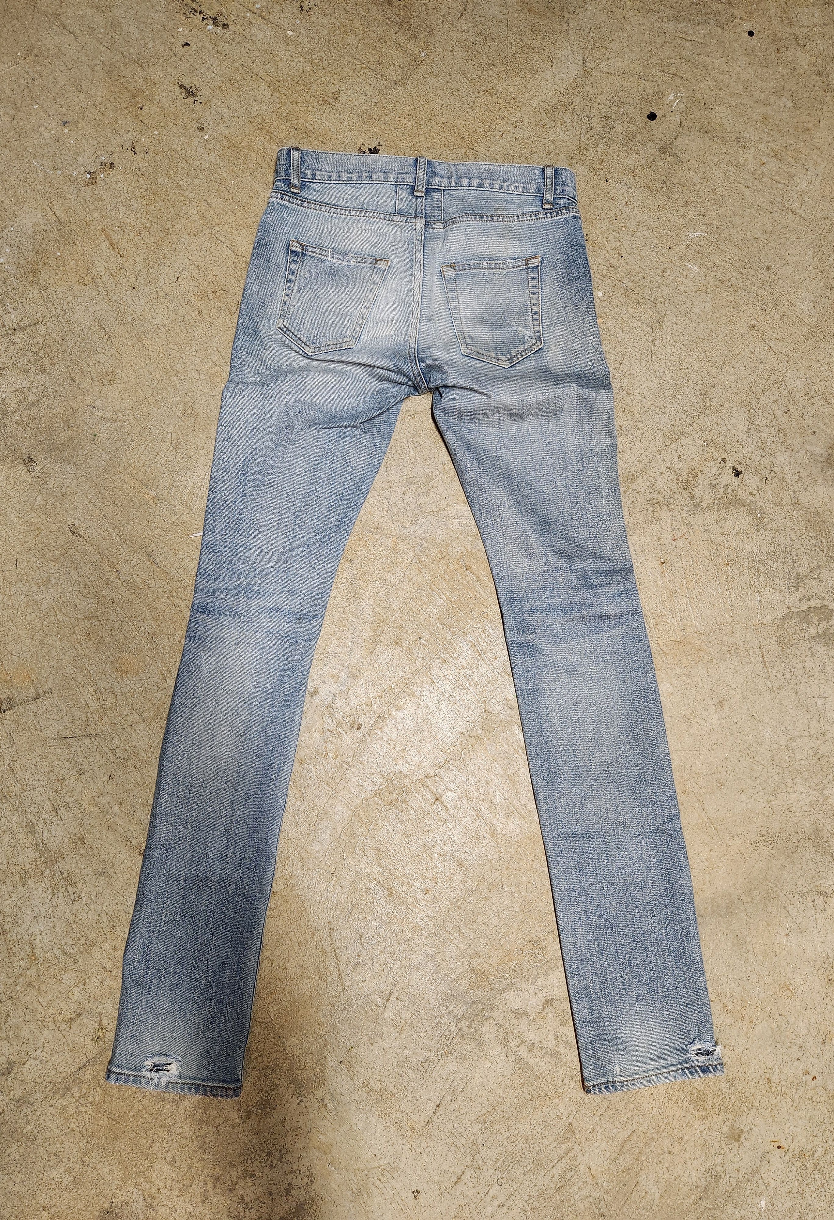 Archival Vintage SAINT LAURENT PARIS F/W16 D02 Crash denim - View 3